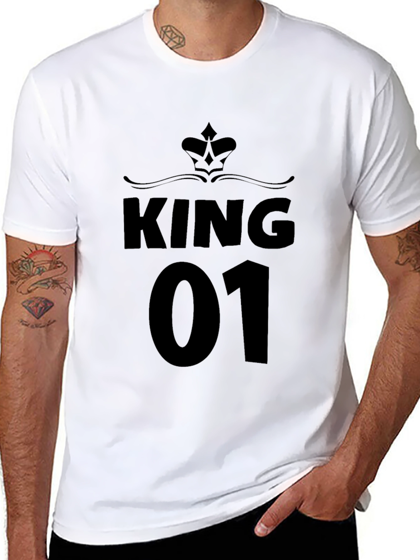 King 01 Graphic Print T-Shirt