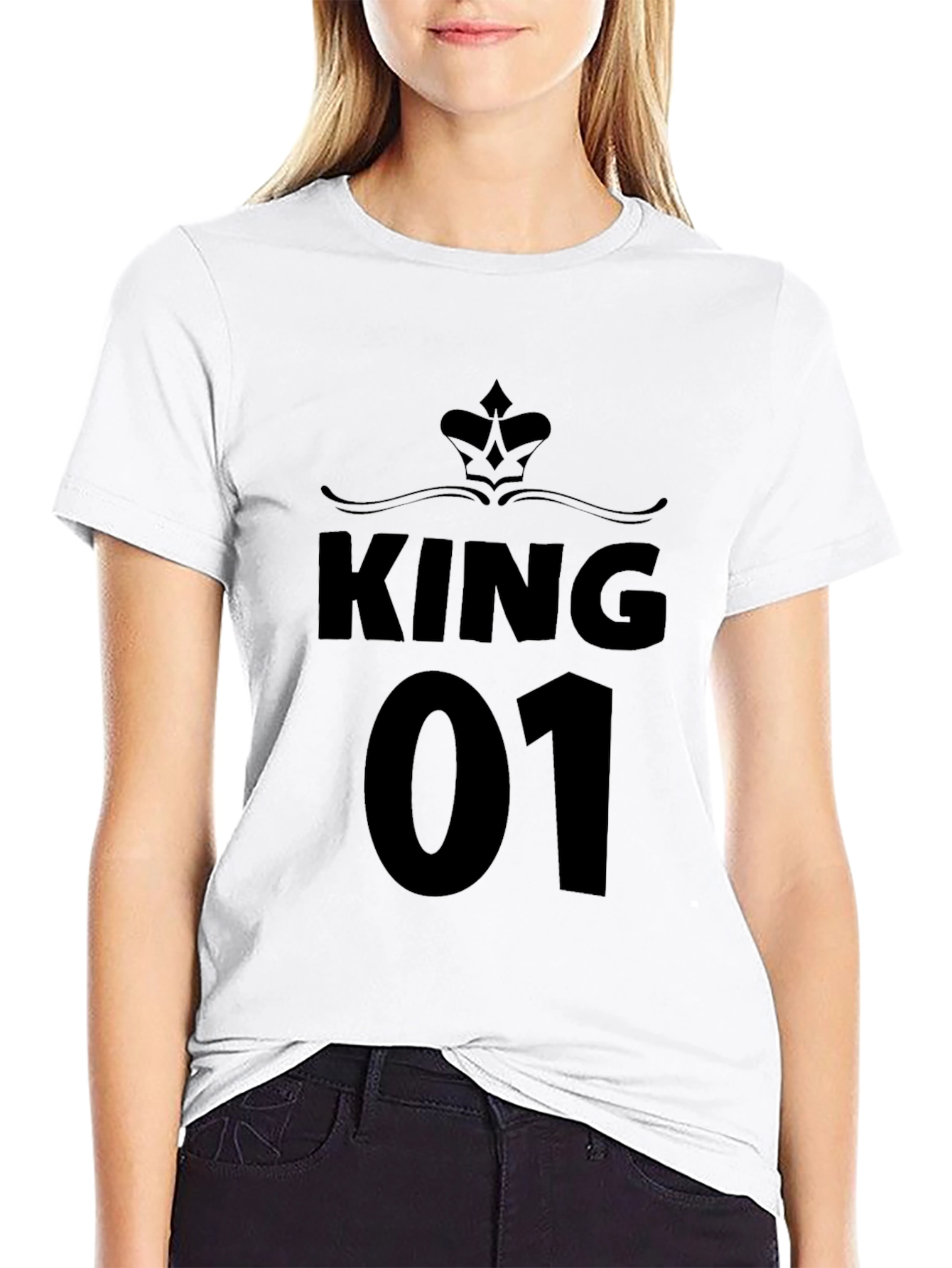 King 01 Graphic Print T-Shirt