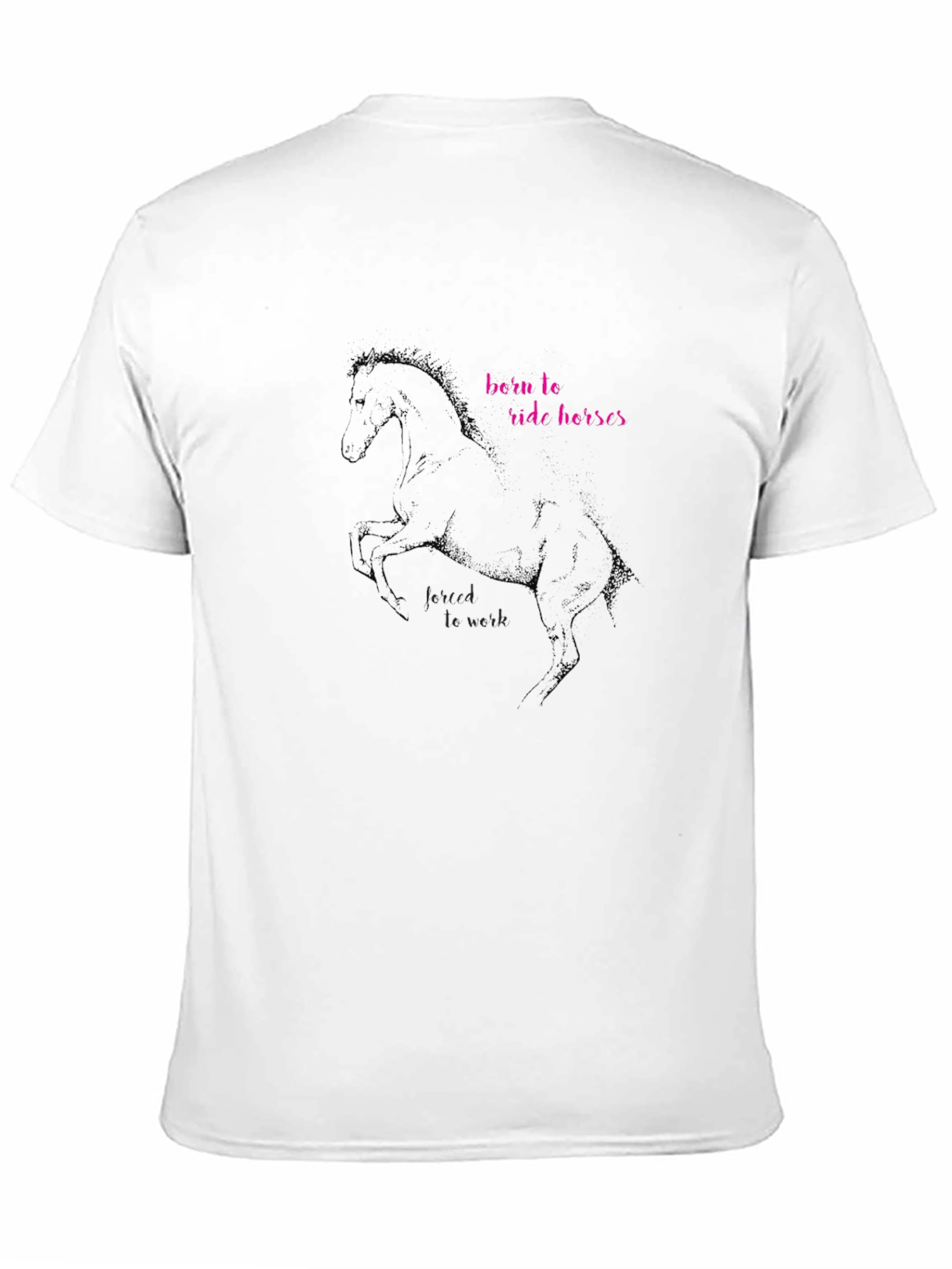Born to Ride Horses Black T-Shirt