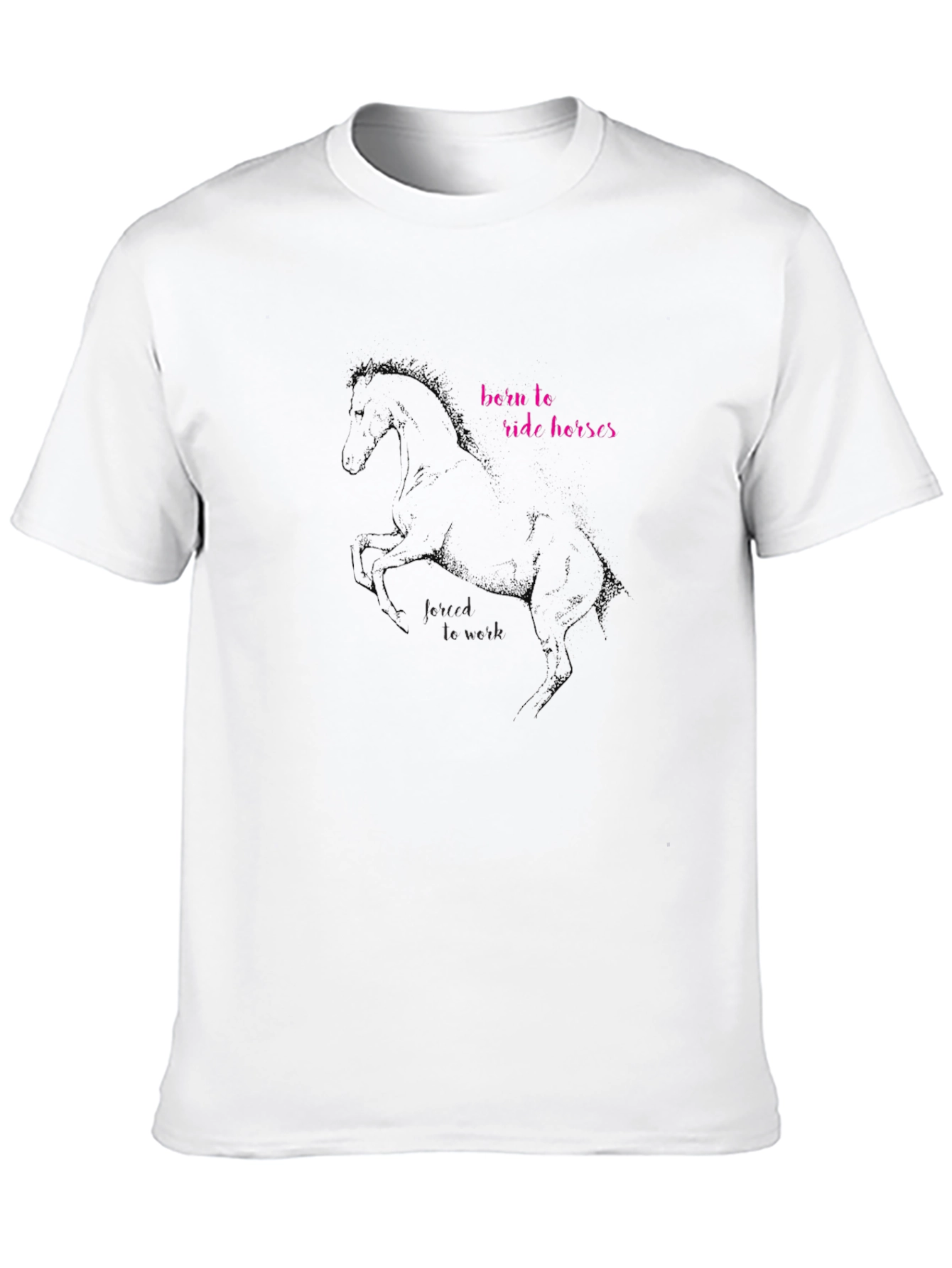 Born to Ride Horses Black T-Shirt