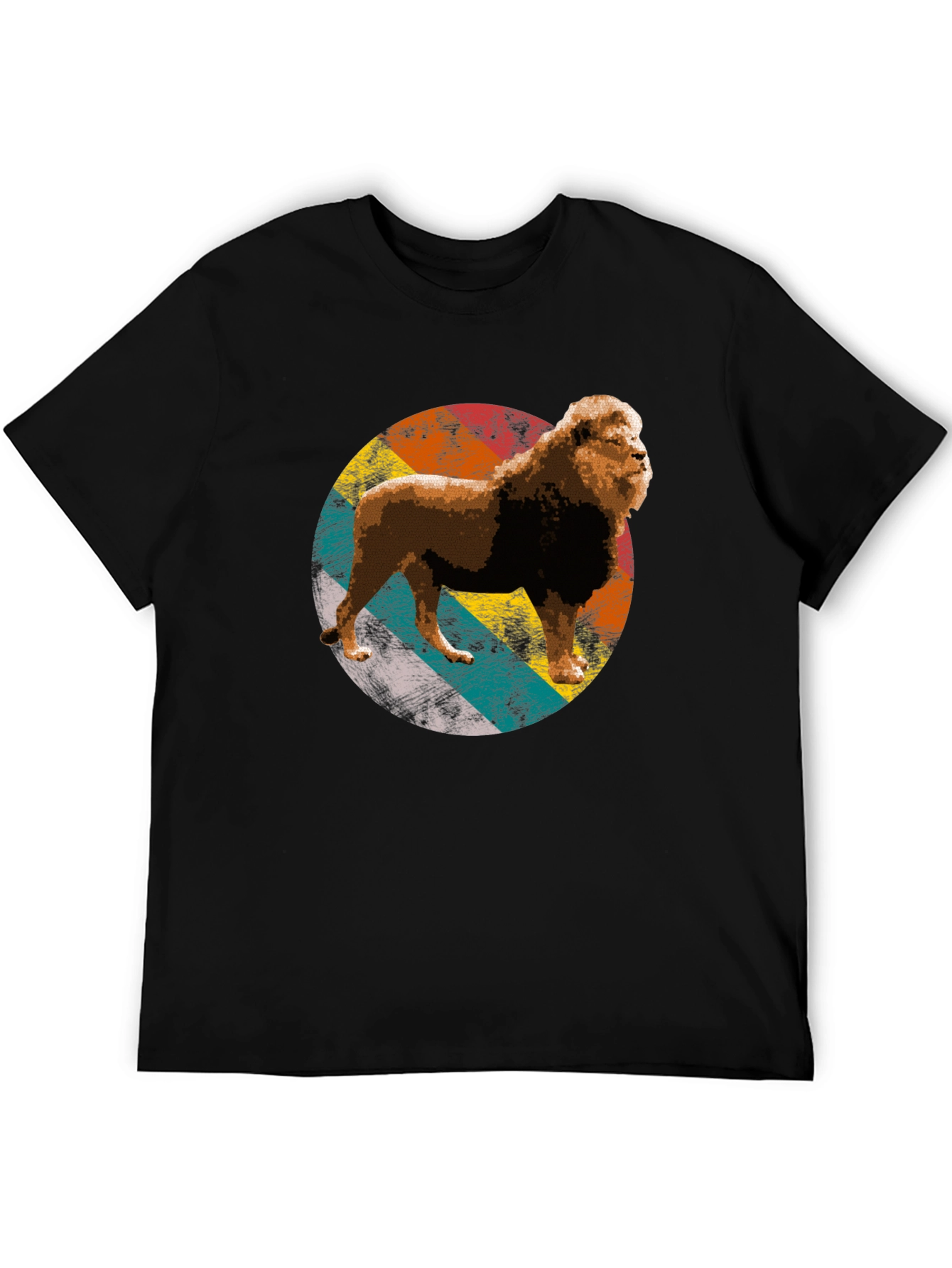 Lion Graphic Tee - Retro Style