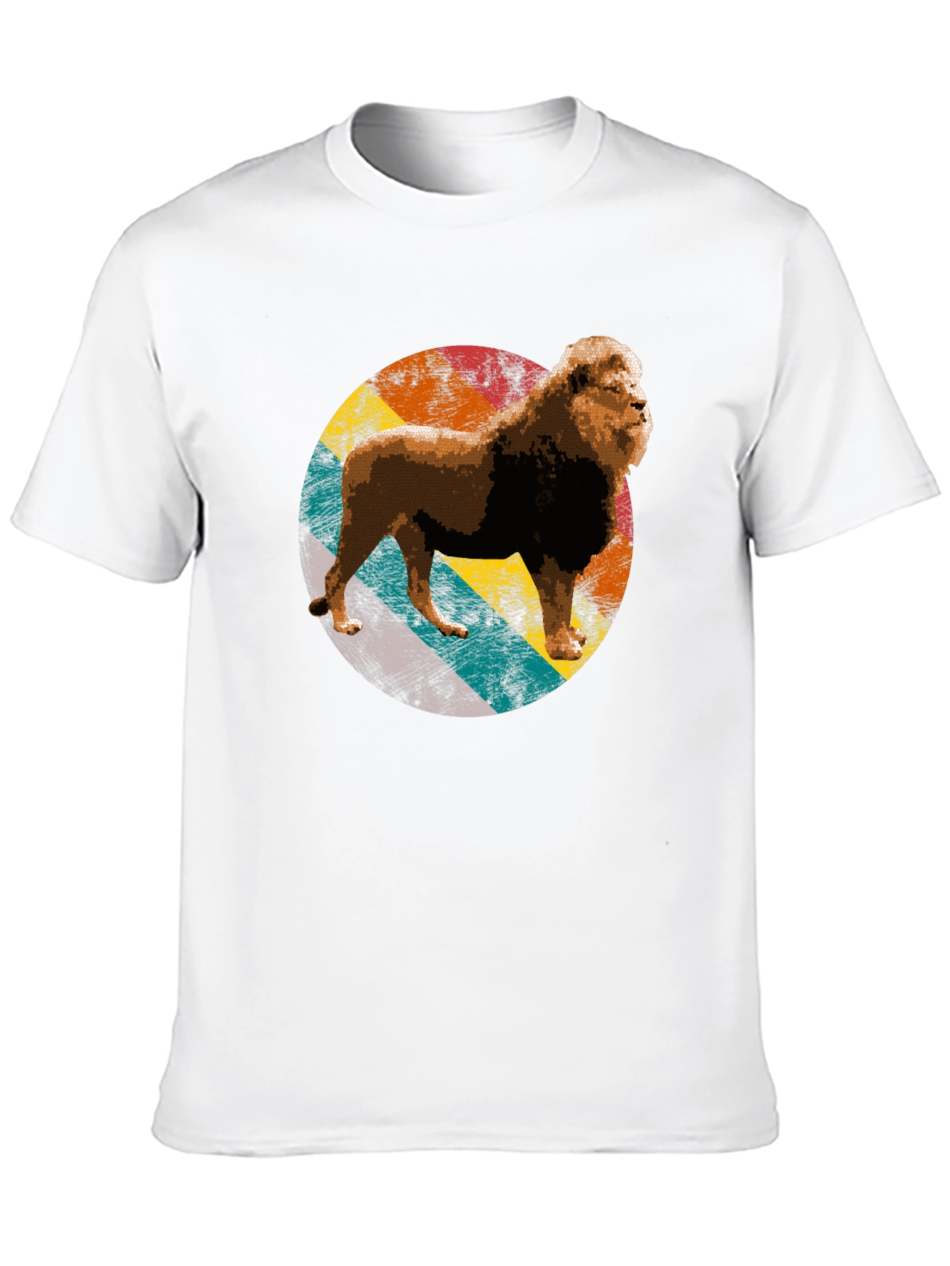 Lion Graphic Tee - Retro Style