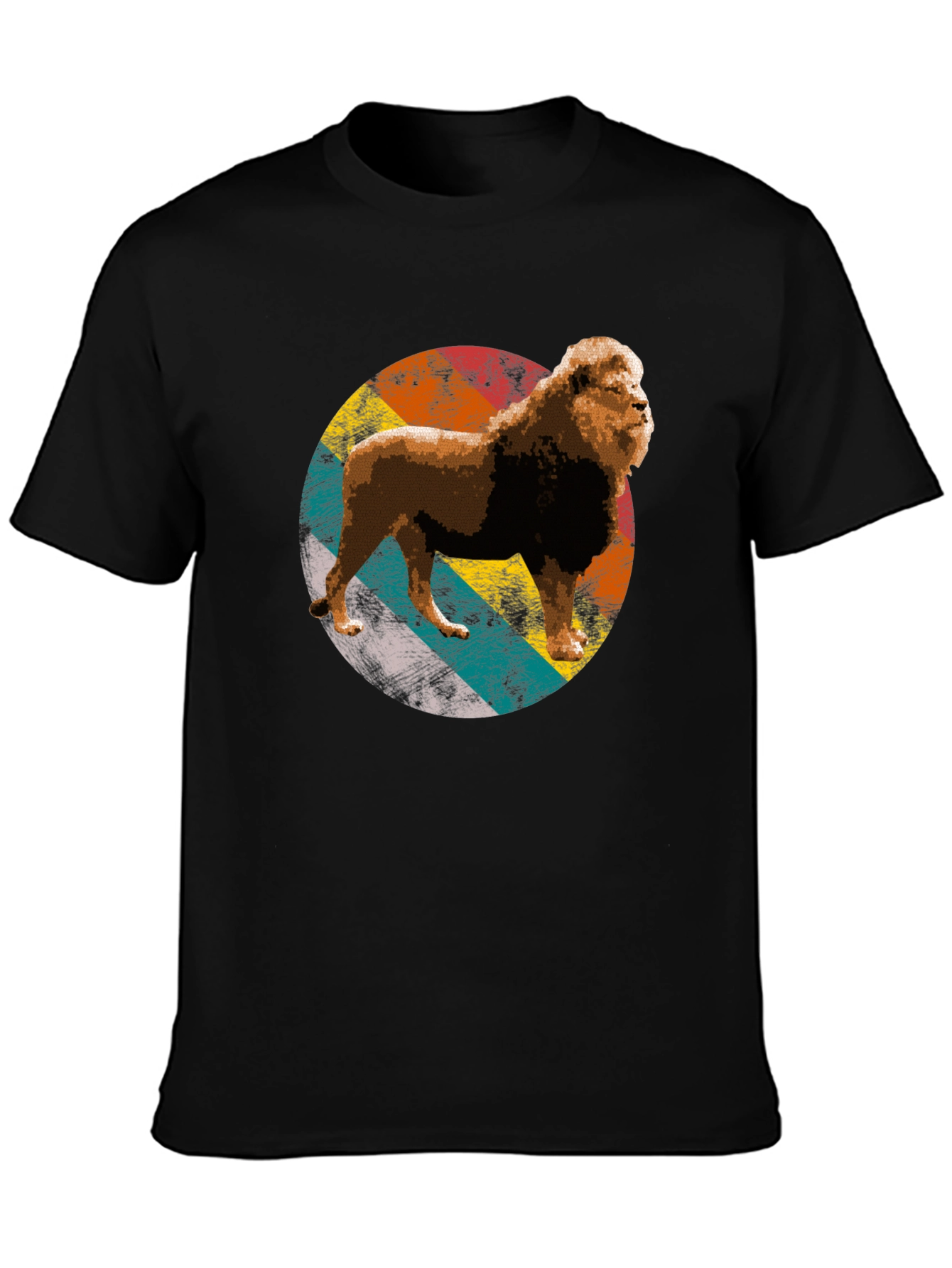 Lion Graphic Tee - Retro Style