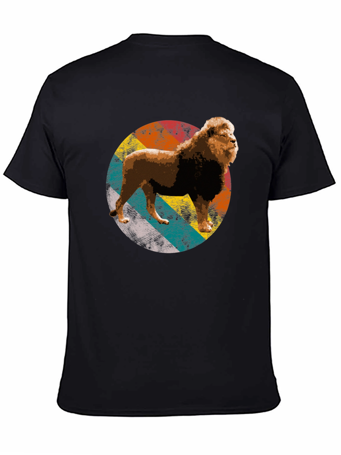 Lion Graphic Tee - Retro Style