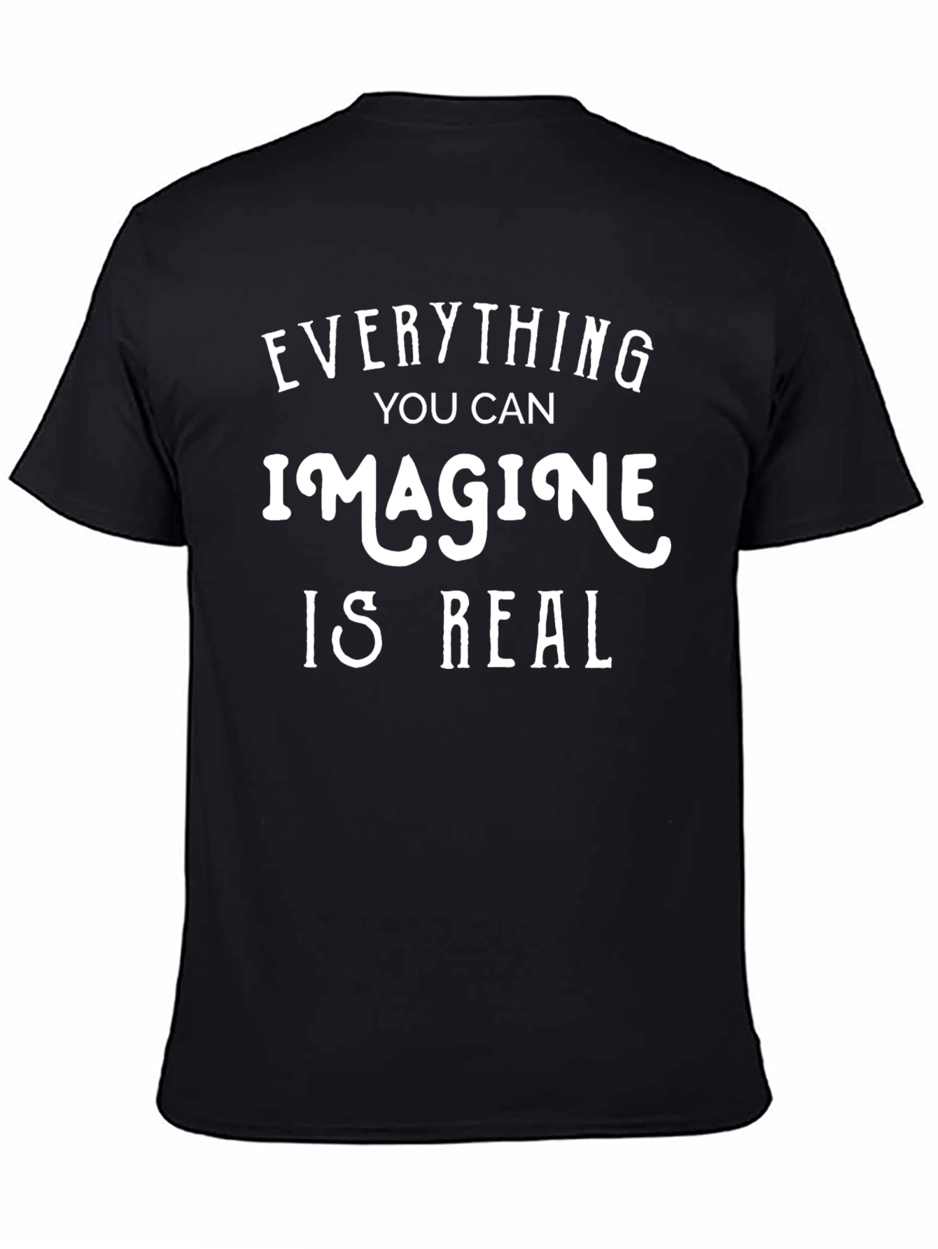 Imagine Is Real Graphic Tee - Black