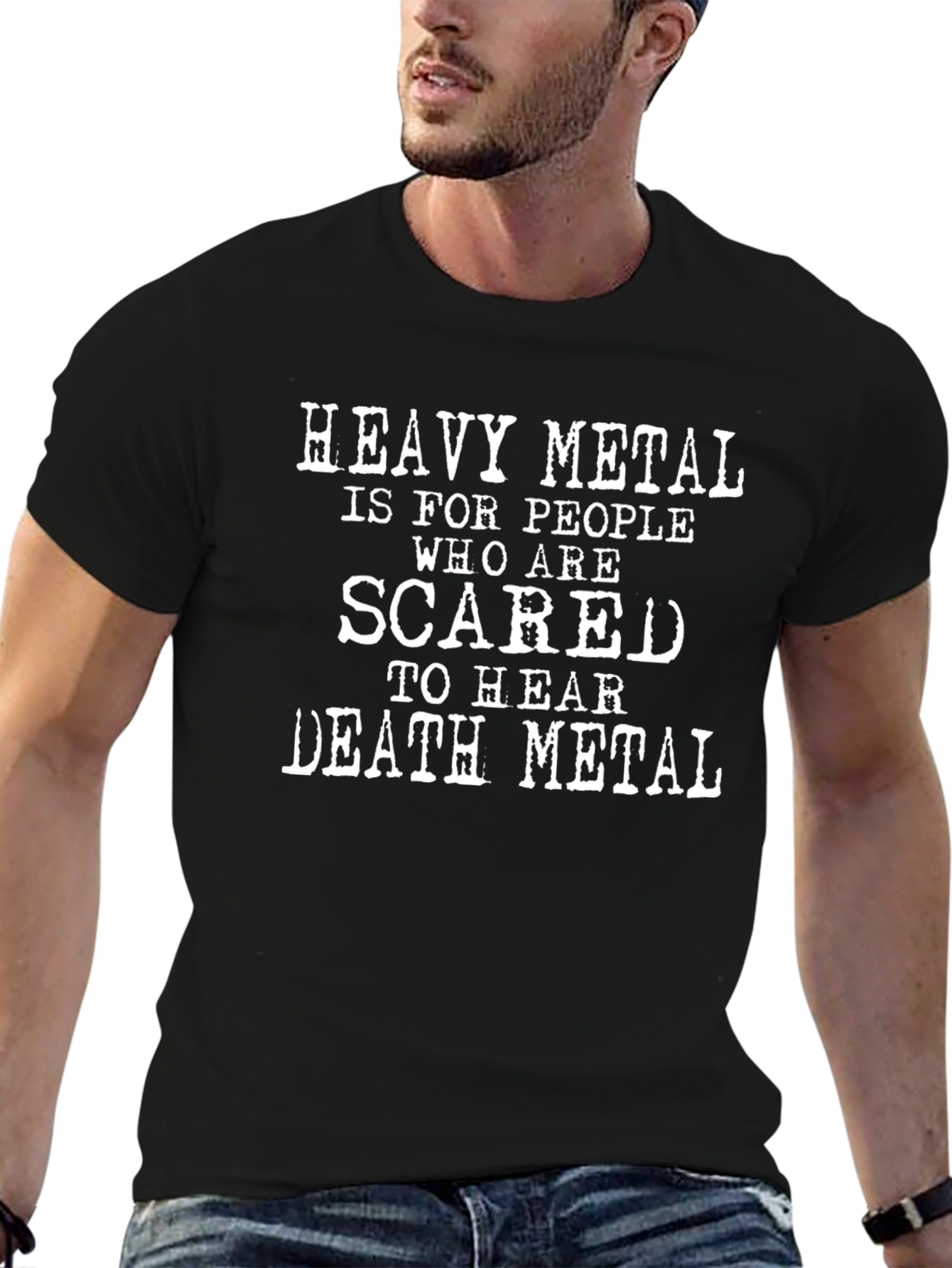 Heavy Metal vs Death Metal Graphic Tee