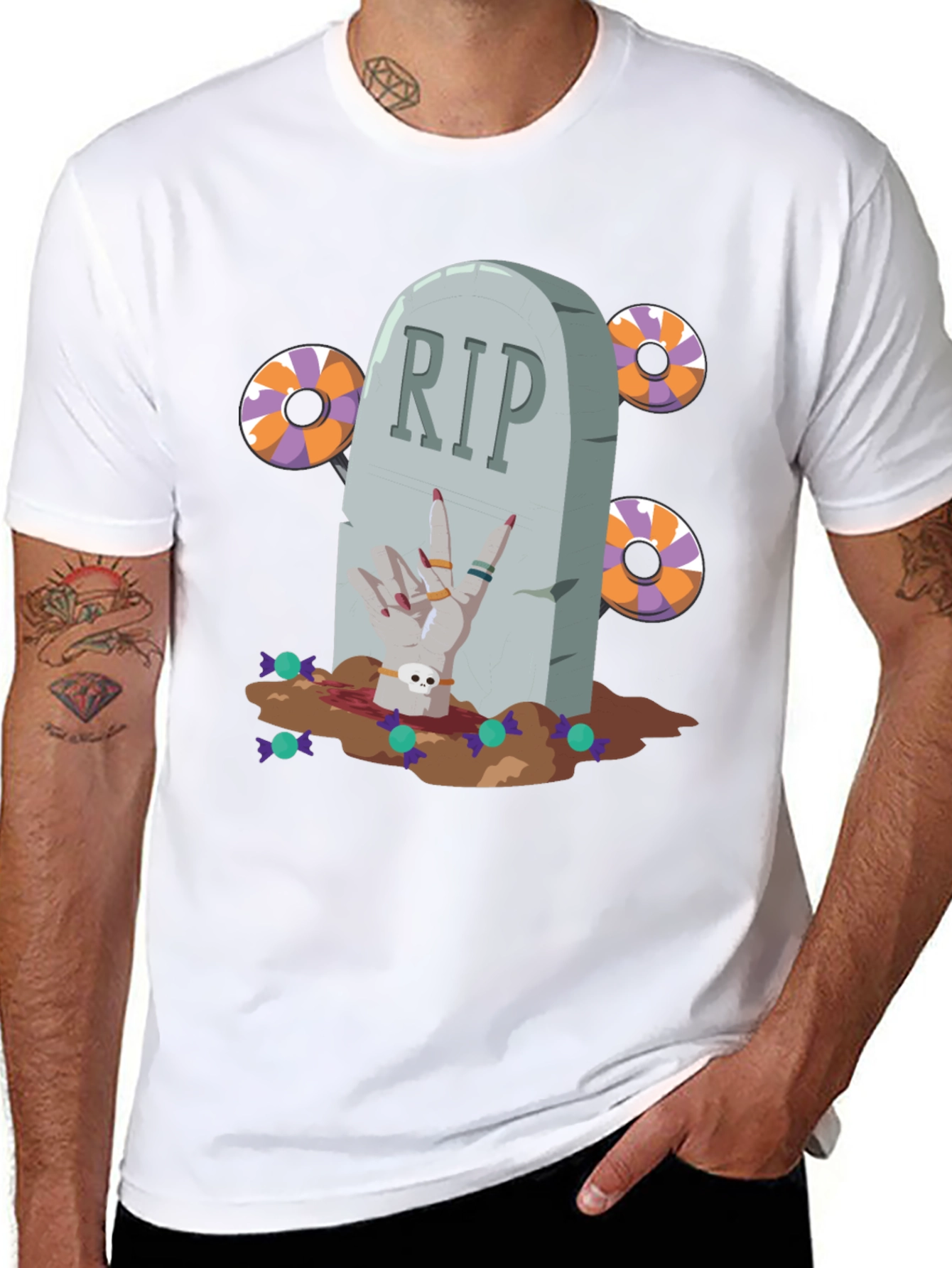 Halloween Tombstone T-Shirt - RIP