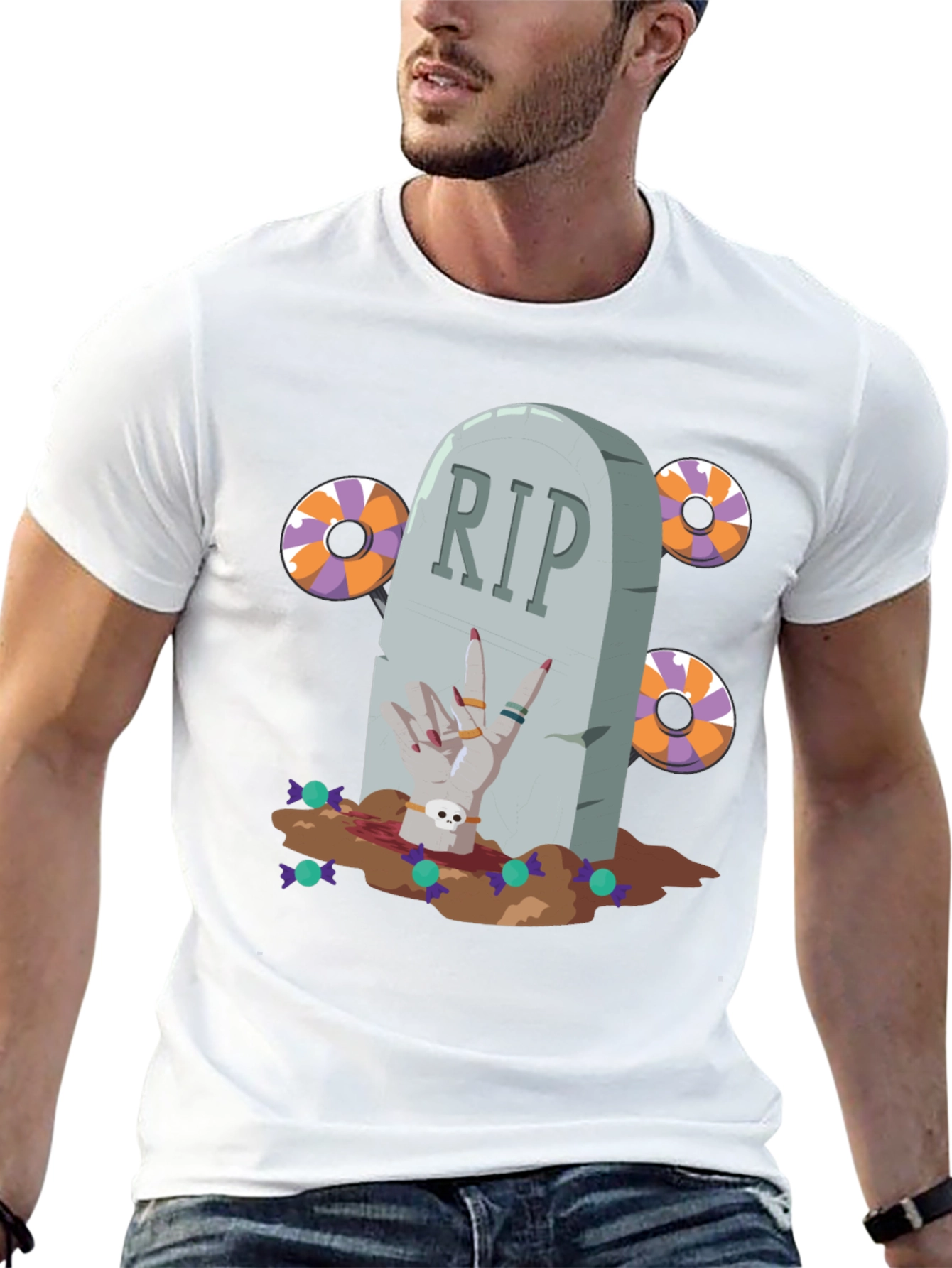 Halloween Tombstone T-Shirt - RIP