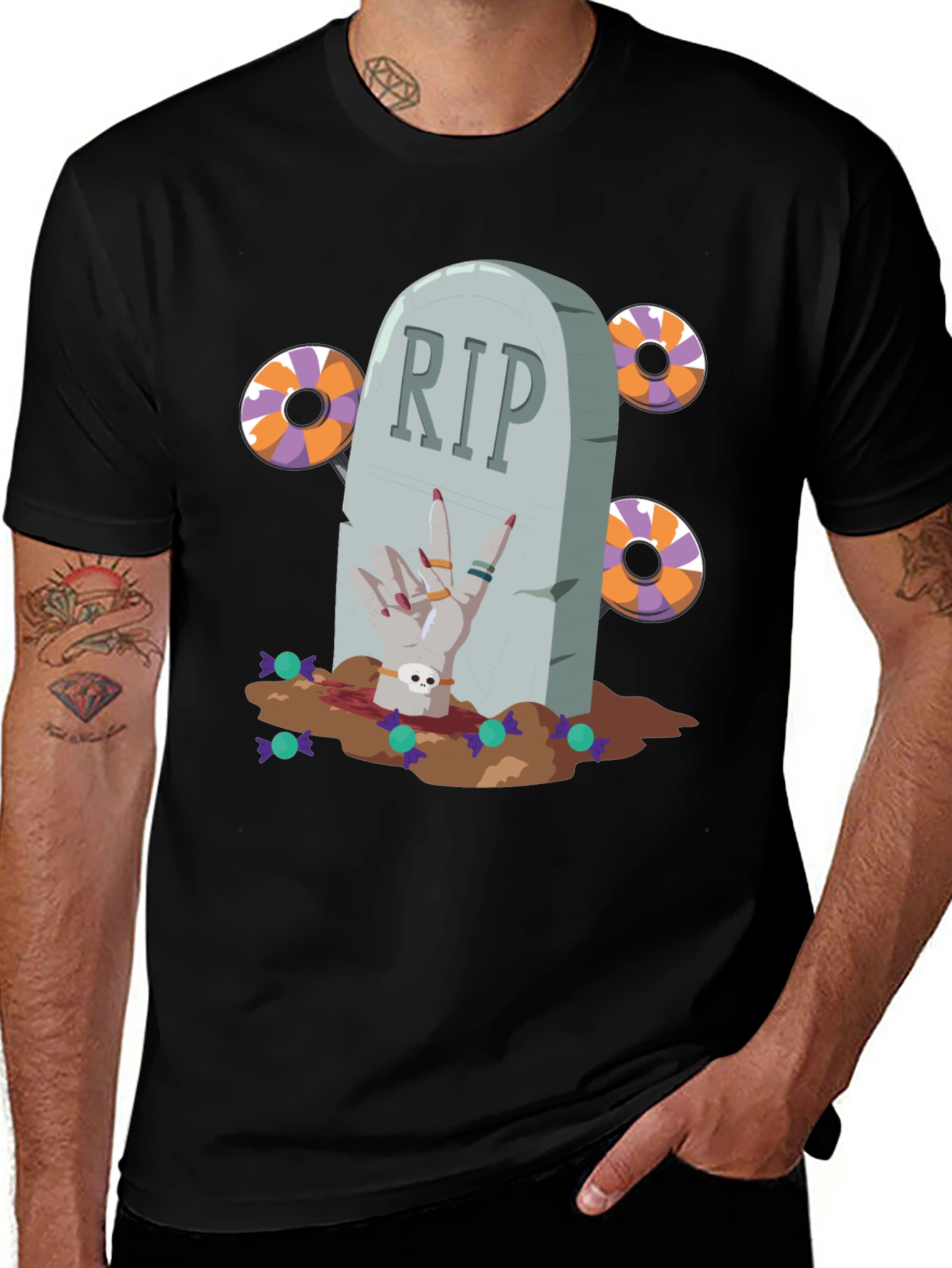 Halloween Tombstone T-Shirt - RIP
