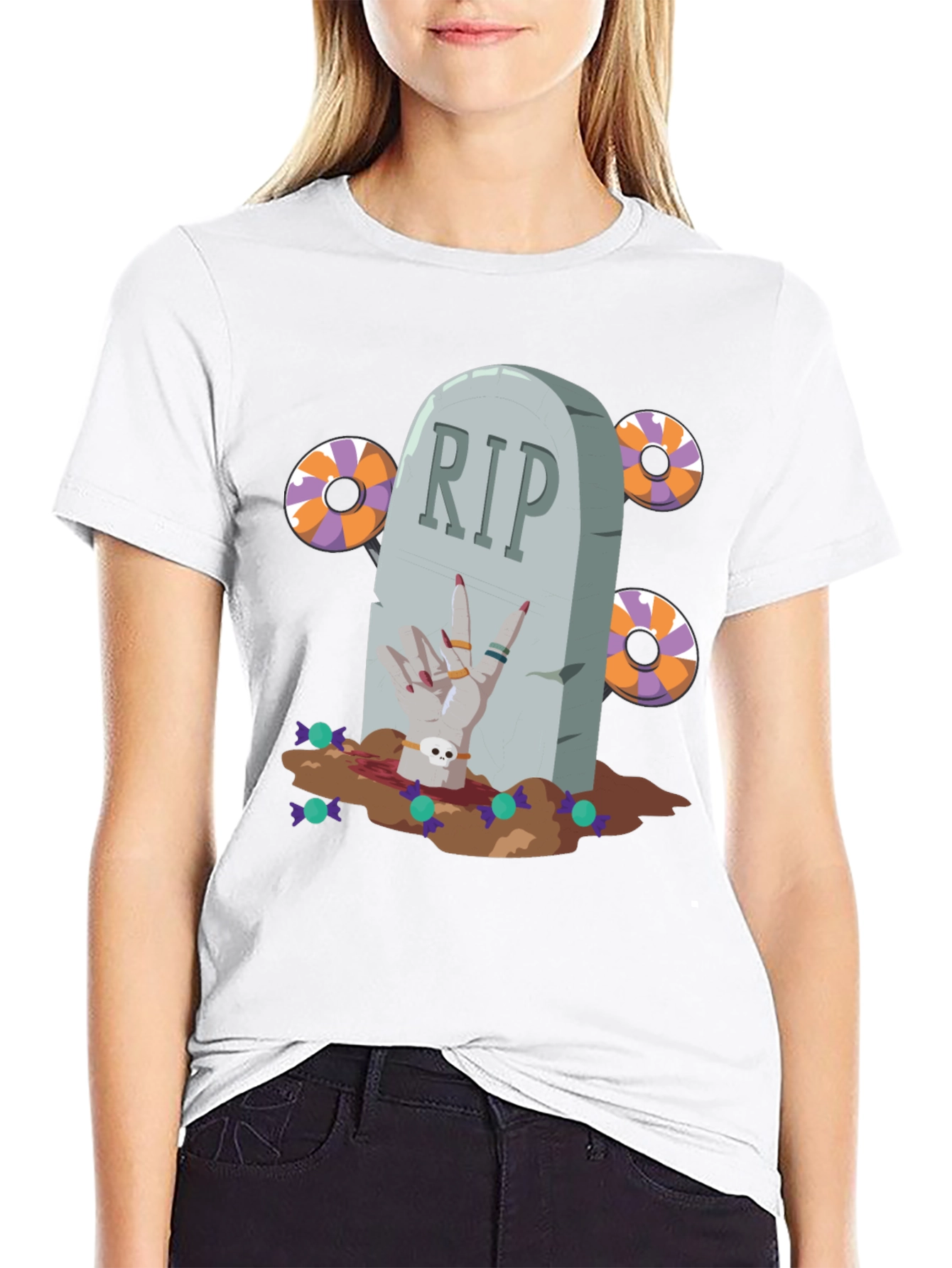 Halloween Tombstone T-Shirt - RIP