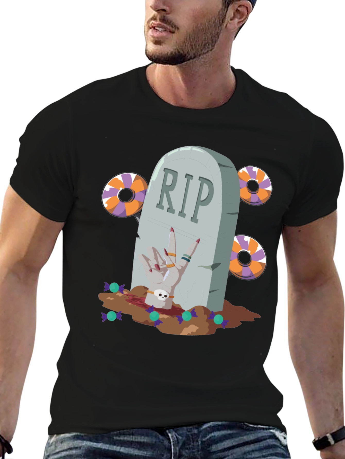 Halloween Tombstone T-Shirt - RIP