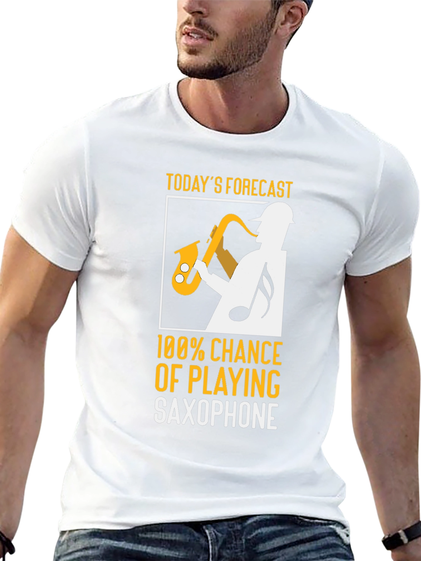 Saxophone Player Forecast T-Shirt