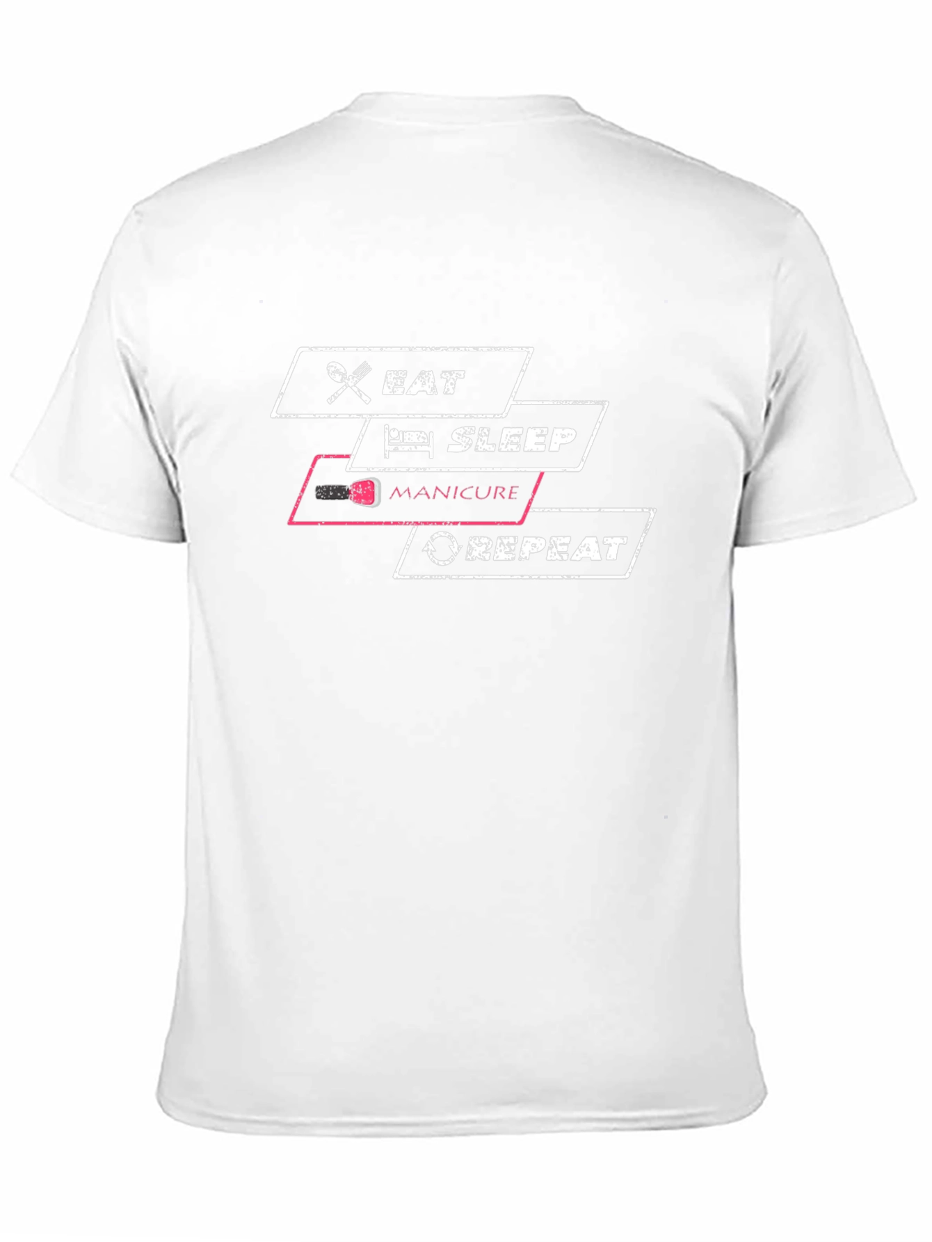 Eat Sleep Manicure Repeat Black T-Shirt