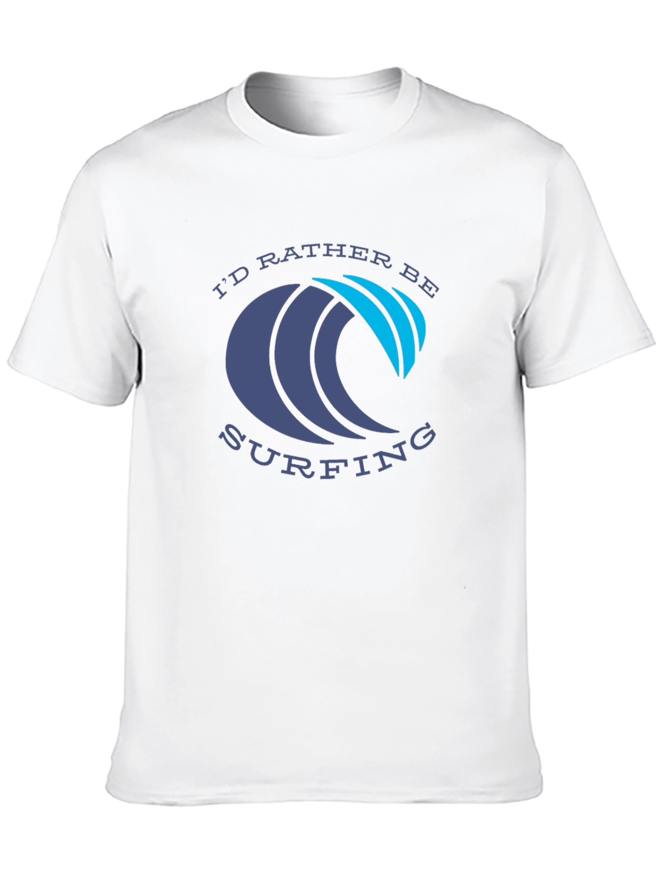 Id Rather Be Surfing Graphic Tee - Black