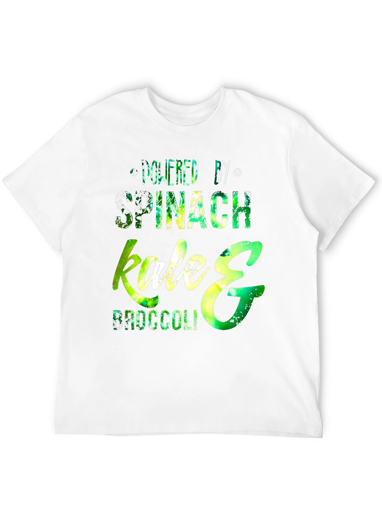Powered by Spinach Kale & Broccoli T-Shirt