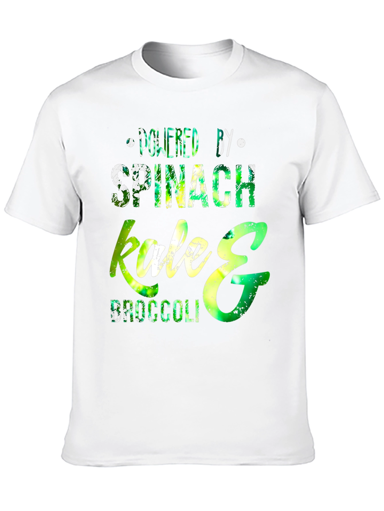 Powered by Spinach Kale & Broccoli T-Shirt