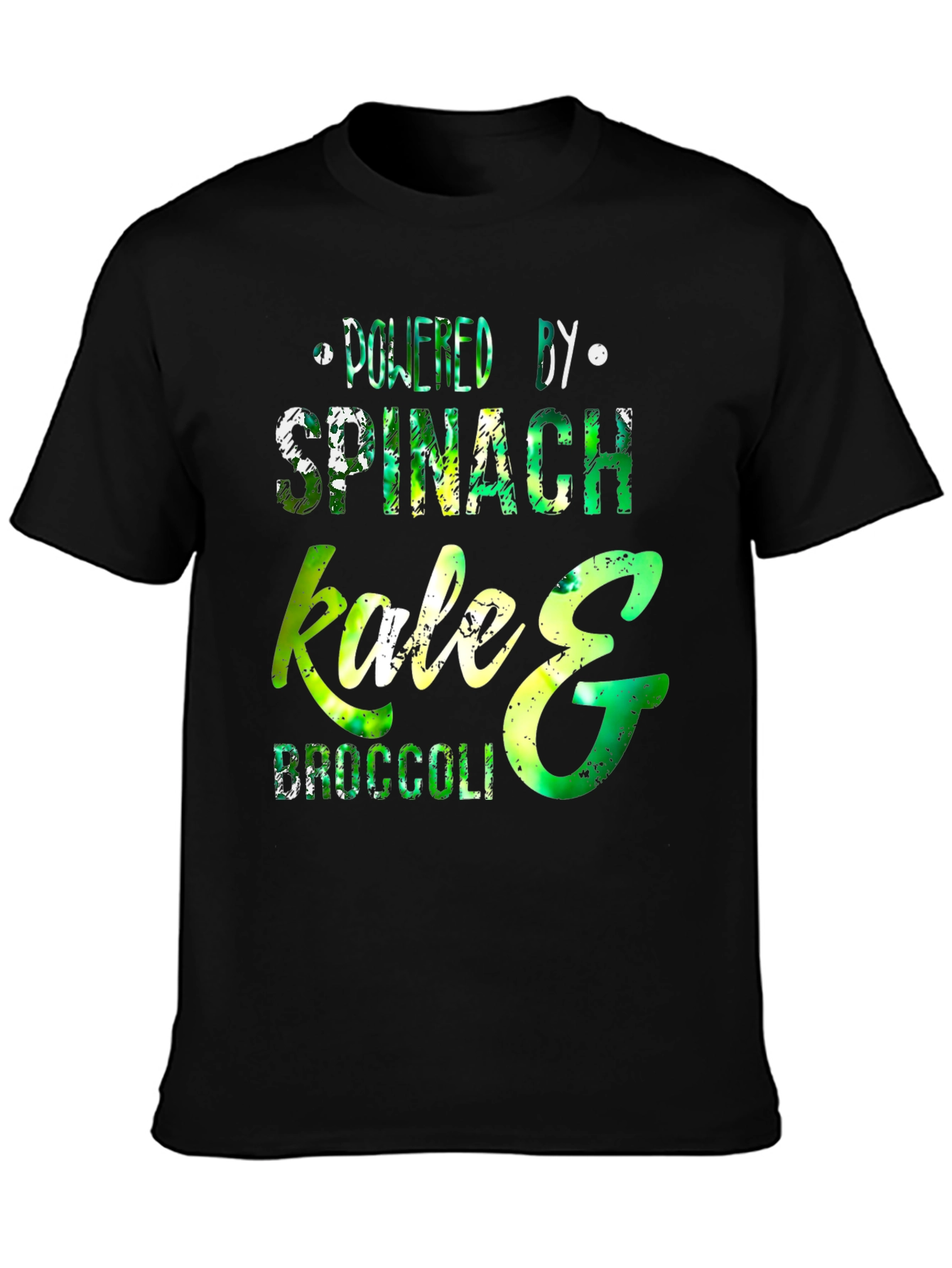 Powered by Spinach Kale & Broccoli T-Shirt