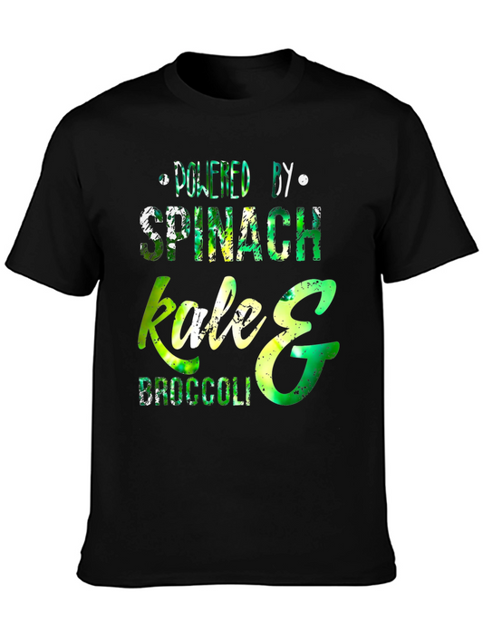 Powered by Spinach Kale & Broccoli T-Shirt