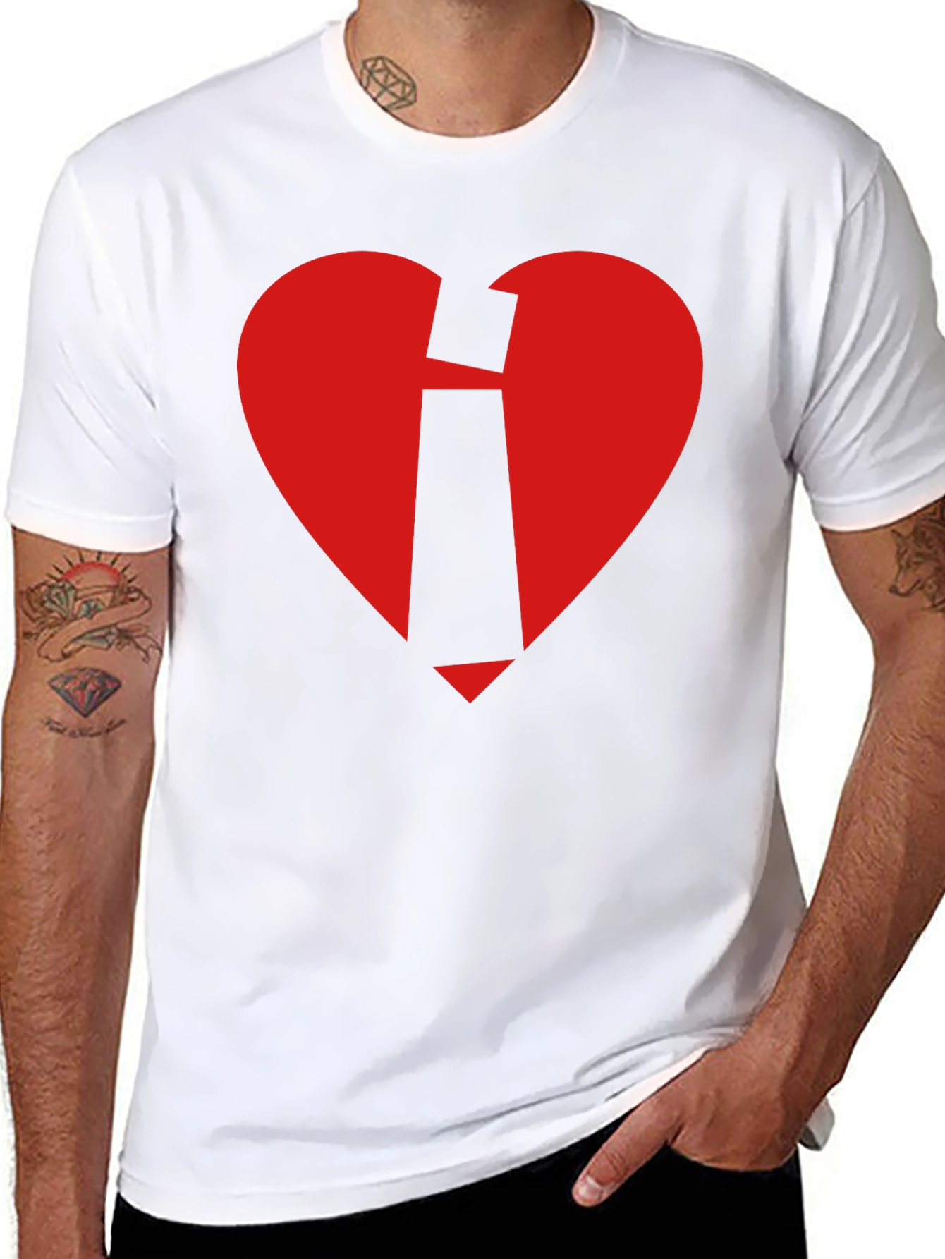 Broken Heart Logo Black Tee