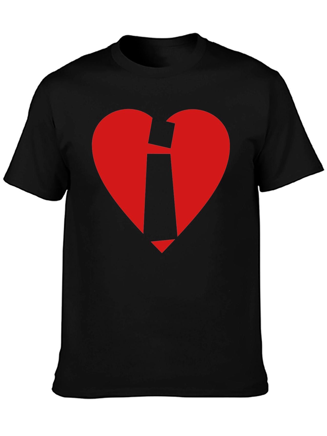 Broken Heart Logo Black Tee