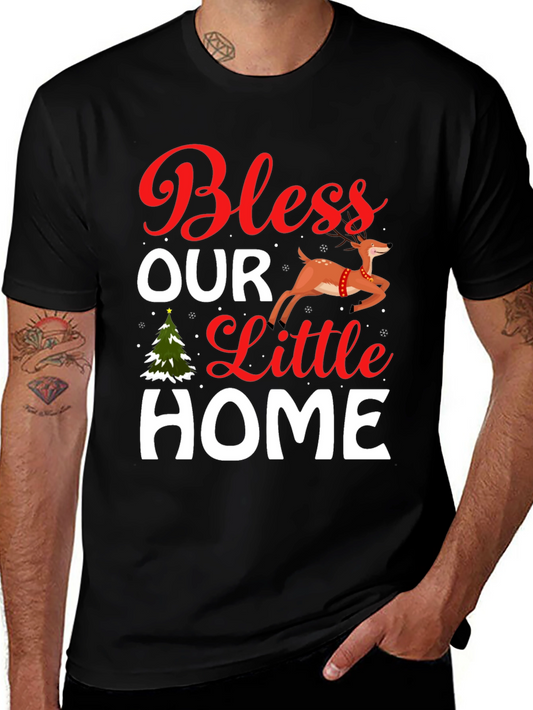 Bless Our Little Home Christmas T-Shirt