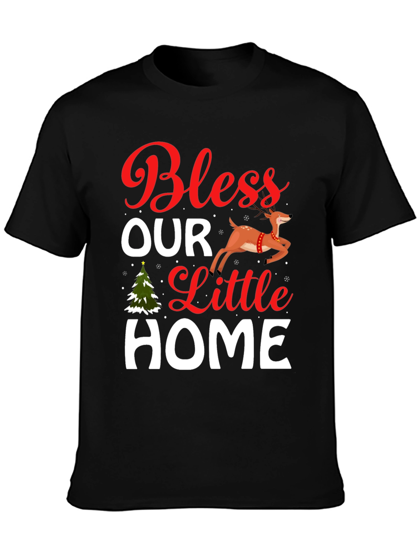 Bless Our Little Home Christmas T-Shirt