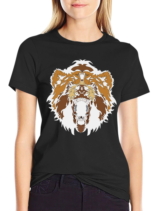 Grizzly Bear Graphic Tee - Black
