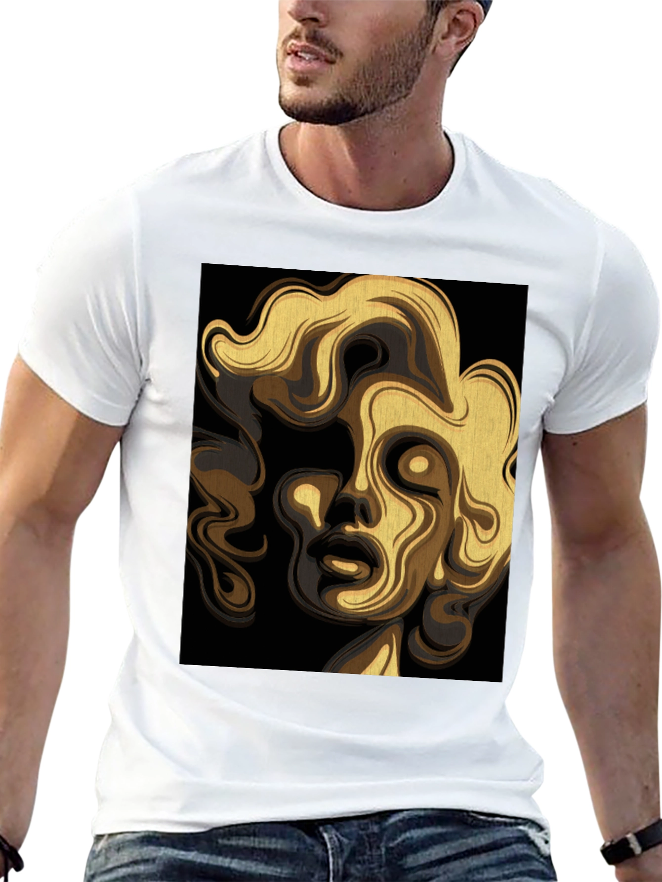 Abstract Marilyn Monroe Graphic Tee - Unisex