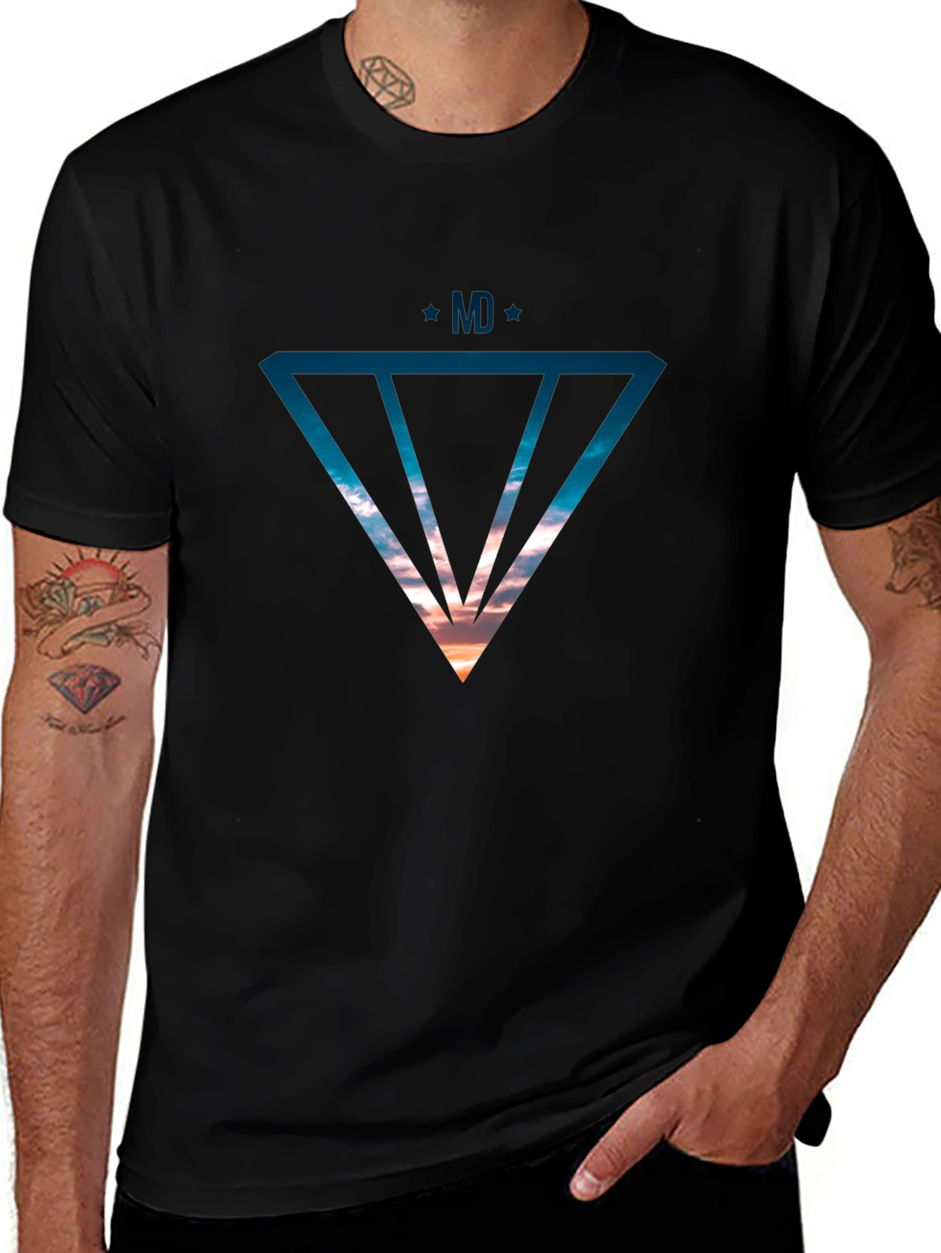 Modern Graphic Print Tee