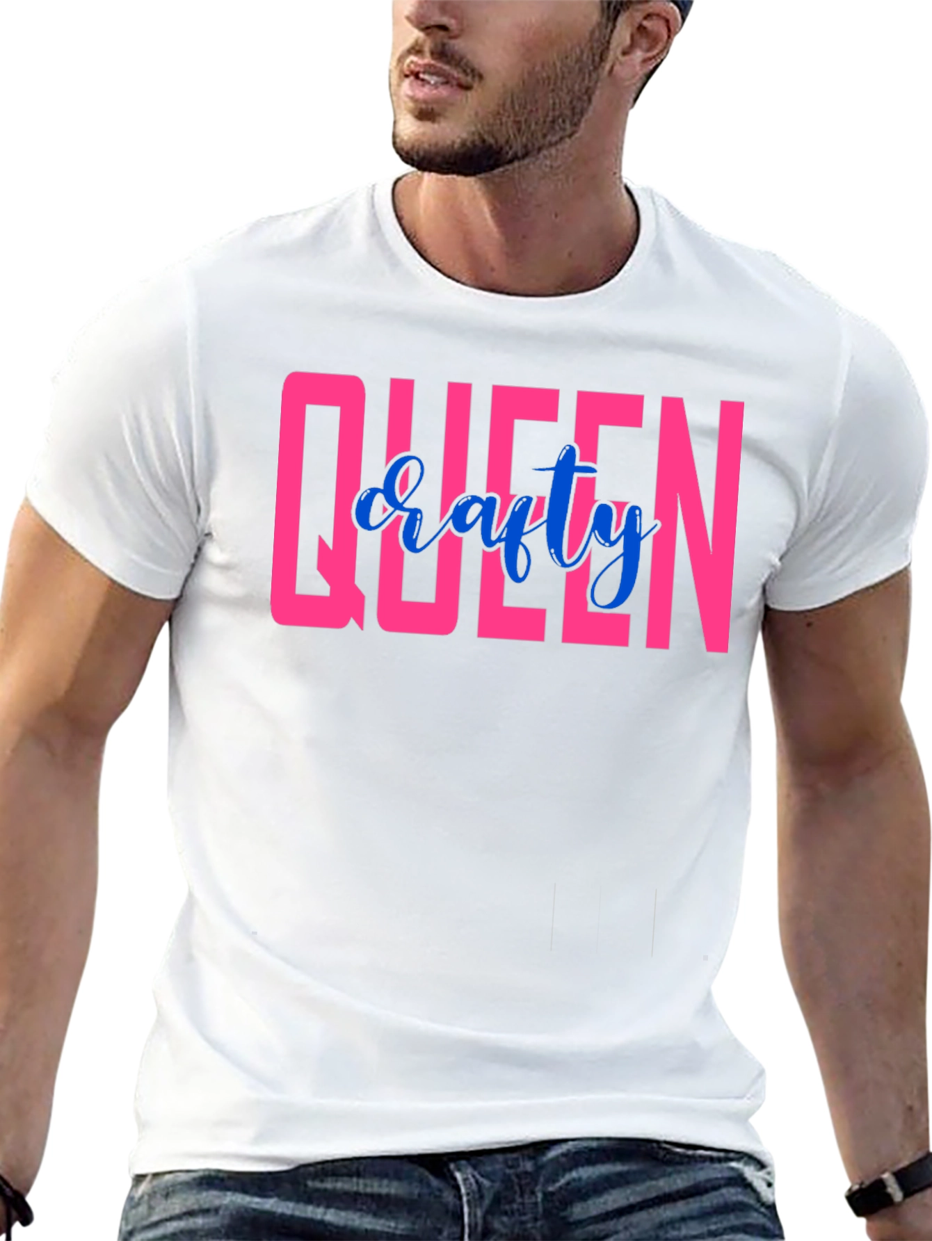 Queen Crafty T-Shirt - Black Crew Neck Tee