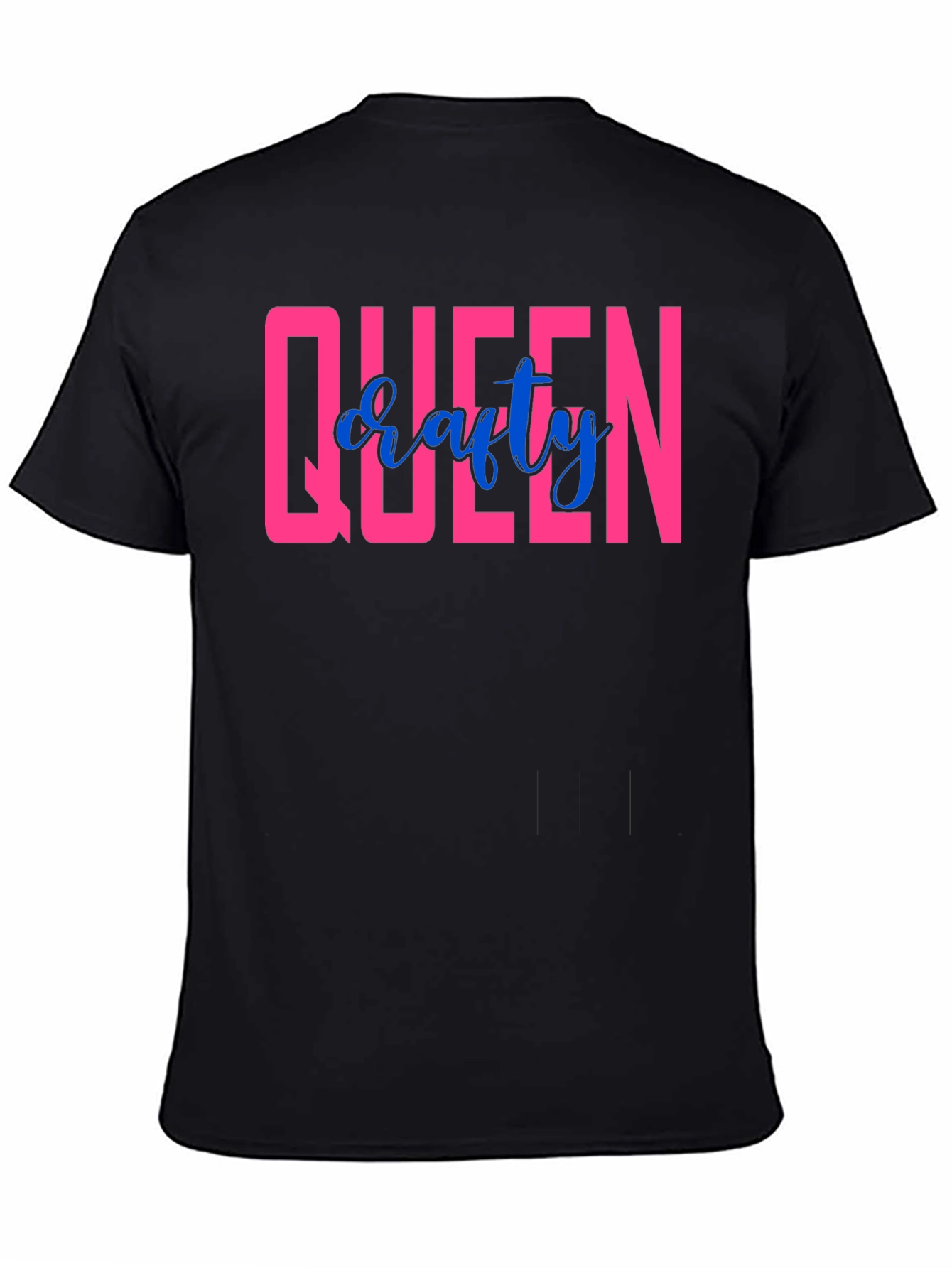 Queen Crafty T-Shirt - Black Crew Neck Tee