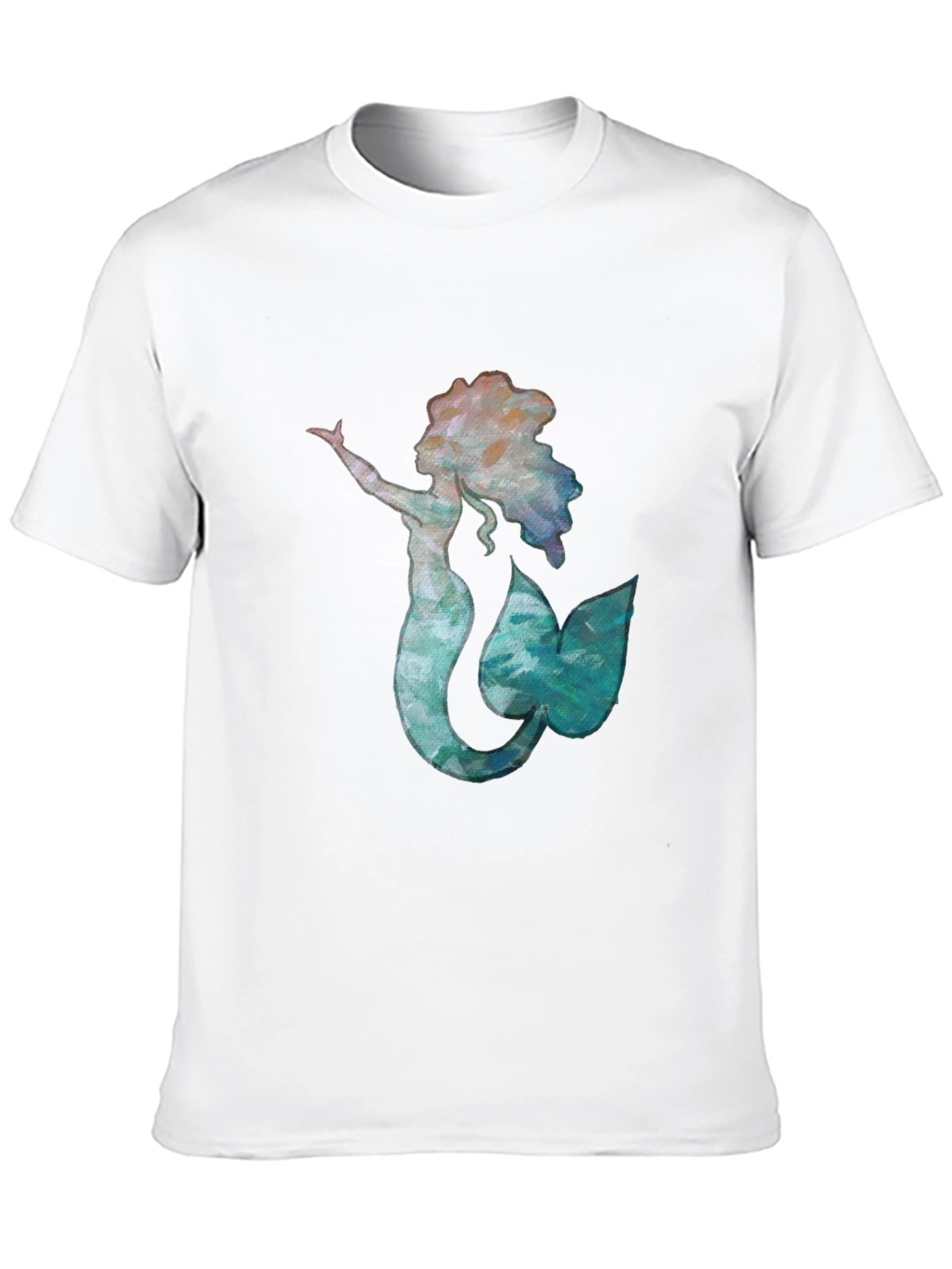 Mermaid Graphic Black Tee - Unique Ocean Lover Shirt