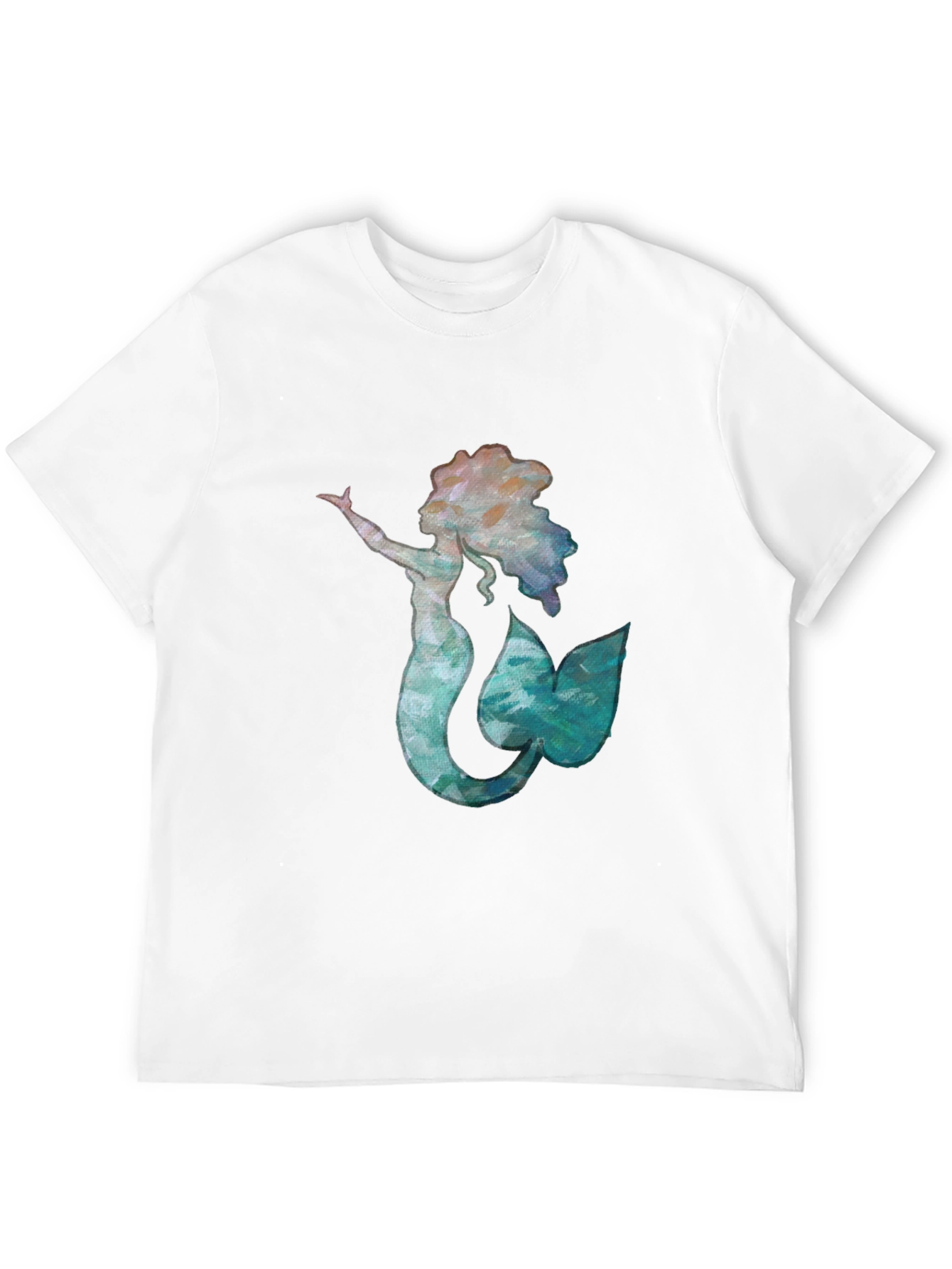 Mermaid Graphic Black Tee - Unique Ocean Lover Shirt