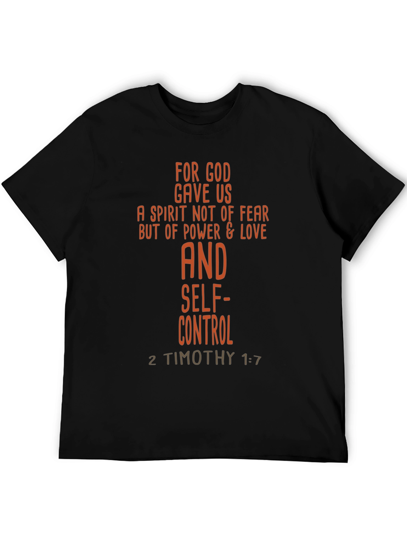 Faith-Based Graphic Tee - 2 Timothy 1:7