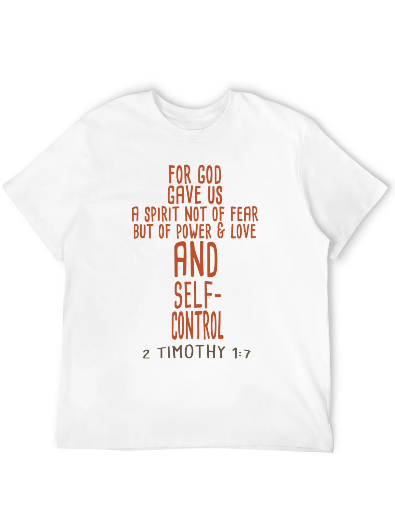 Faith-Based Graphic Tee - 2 Timothy 1:7