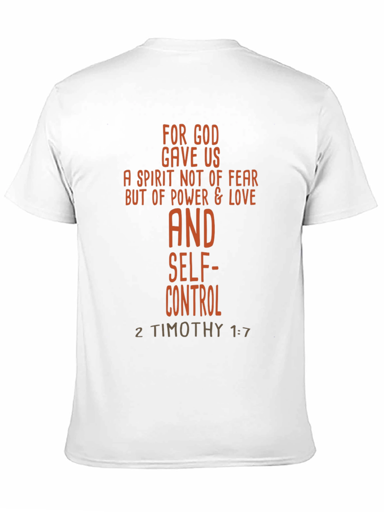 Faith-Based Graphic Tee - 2 Timothy 1:7