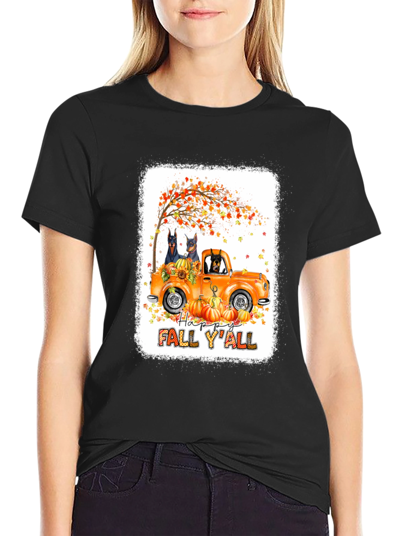 Happy Fall Yall Dog Truck T-Shirt