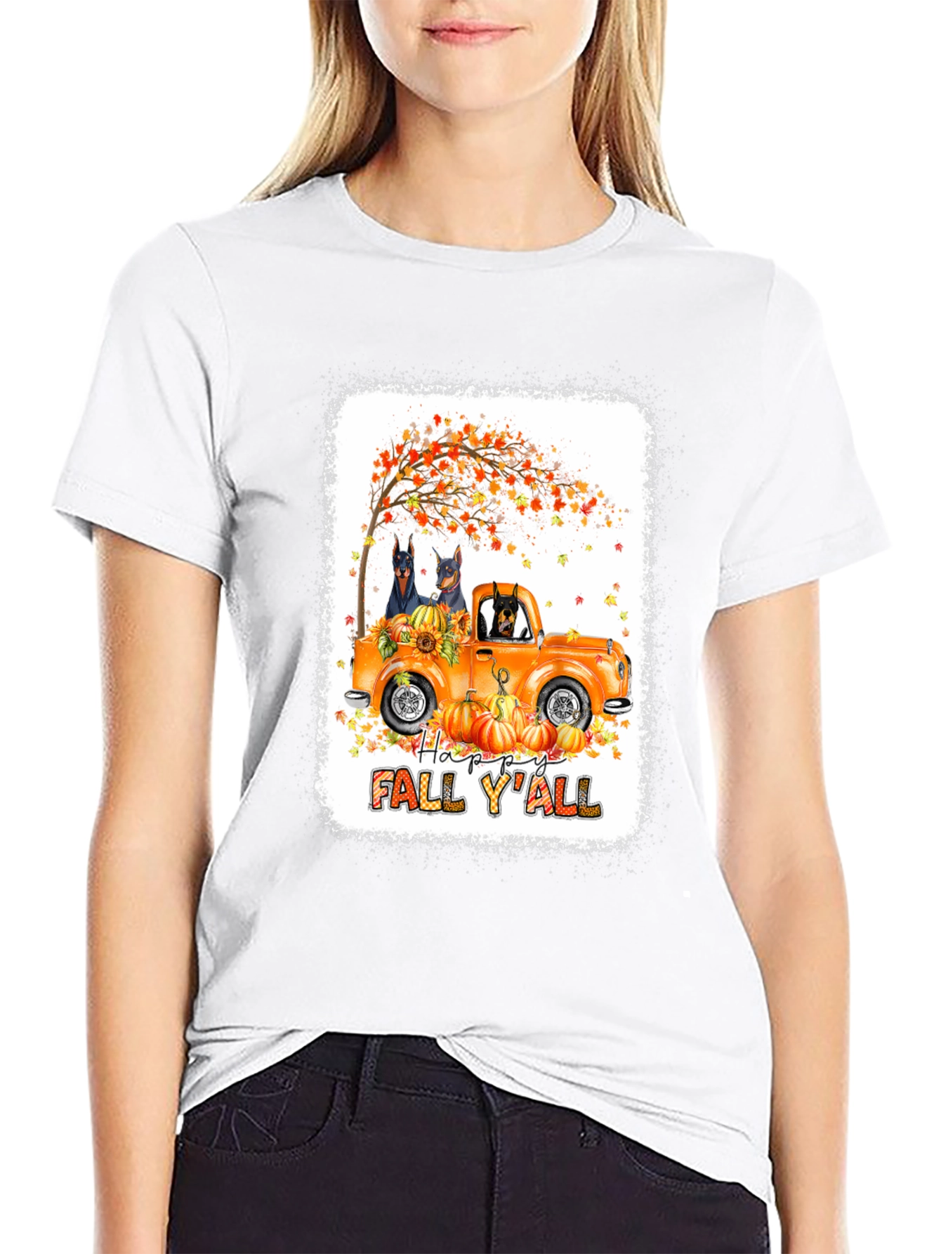 Happy Fall Yall Dog Truck T-Shirt