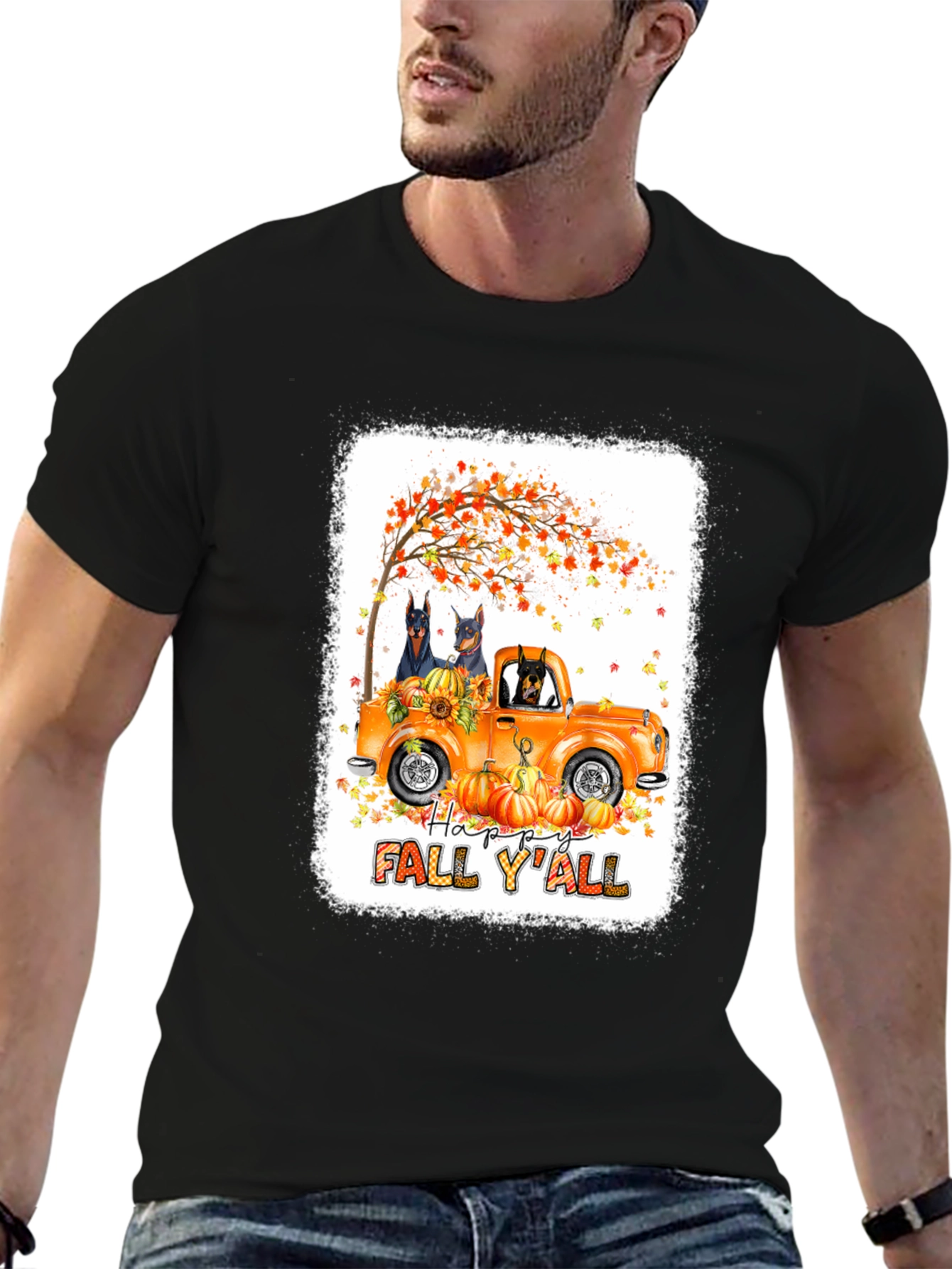 Happy Fall Yall Dog Truck T-Shirt