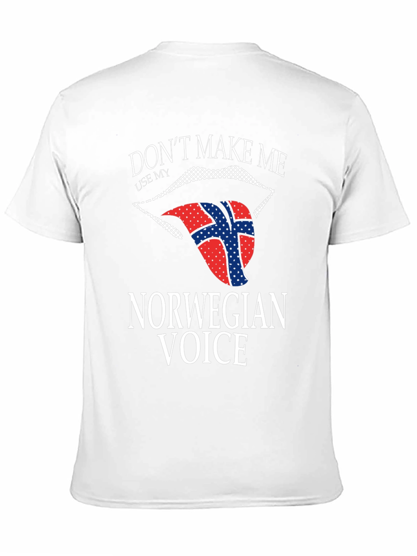 Norwegian Voice T-Shirt - Funny Flag Tongue Design