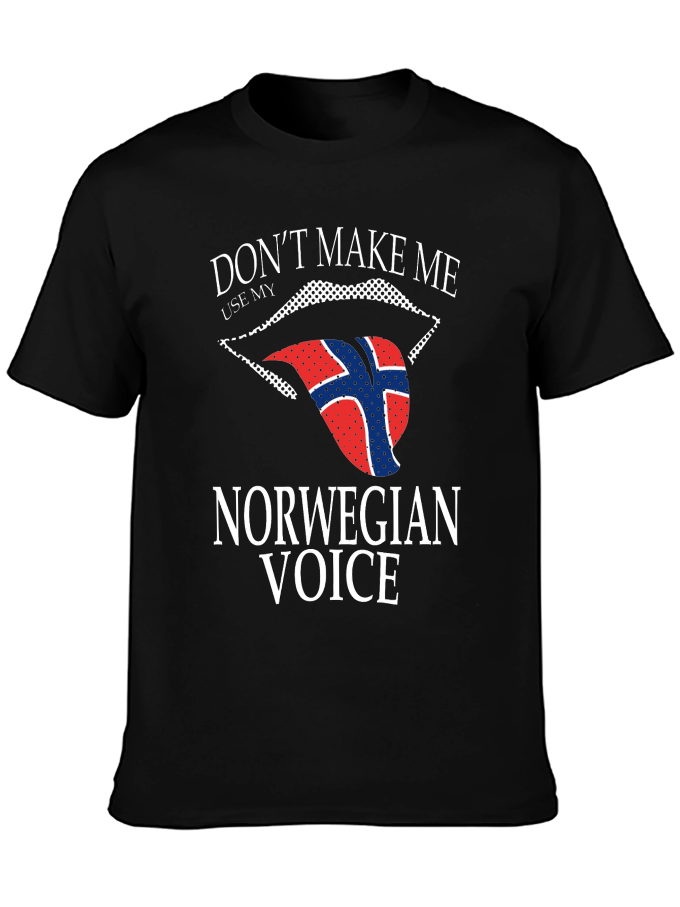 Norwegian Voice T-Shirt - Funny Flag Tongue Design
