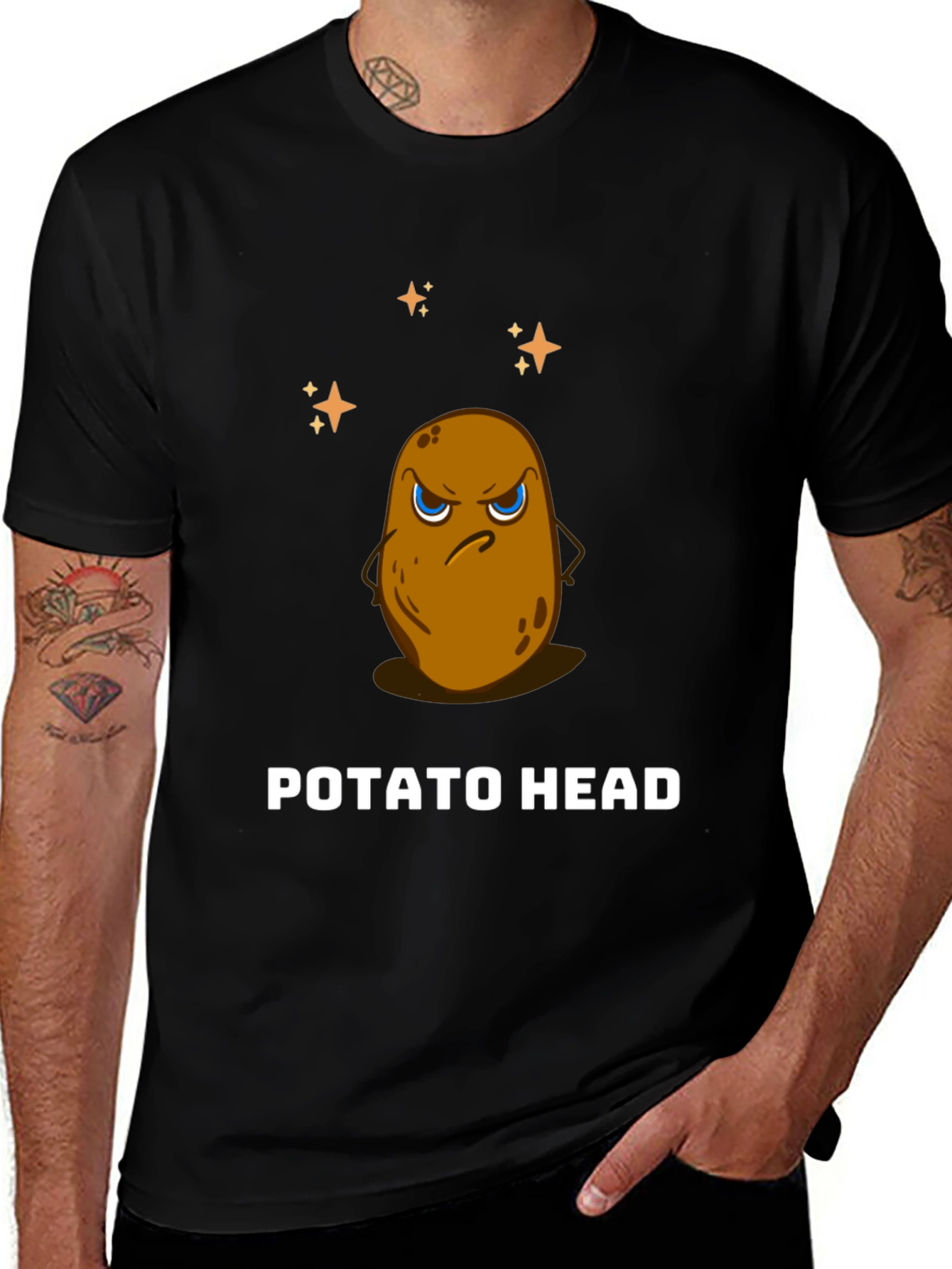 Funny Potato Head Graphic Tee - Unisex