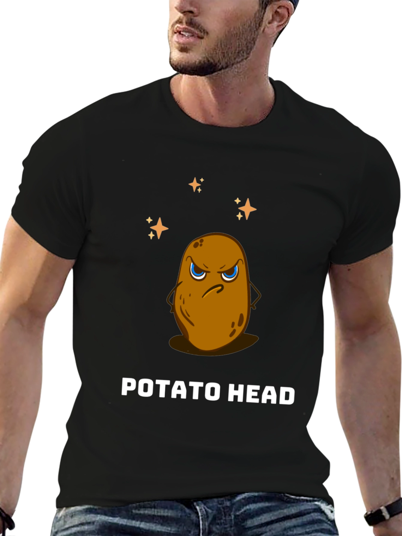 Funny Potato Head Graphic Tee - Unisex
