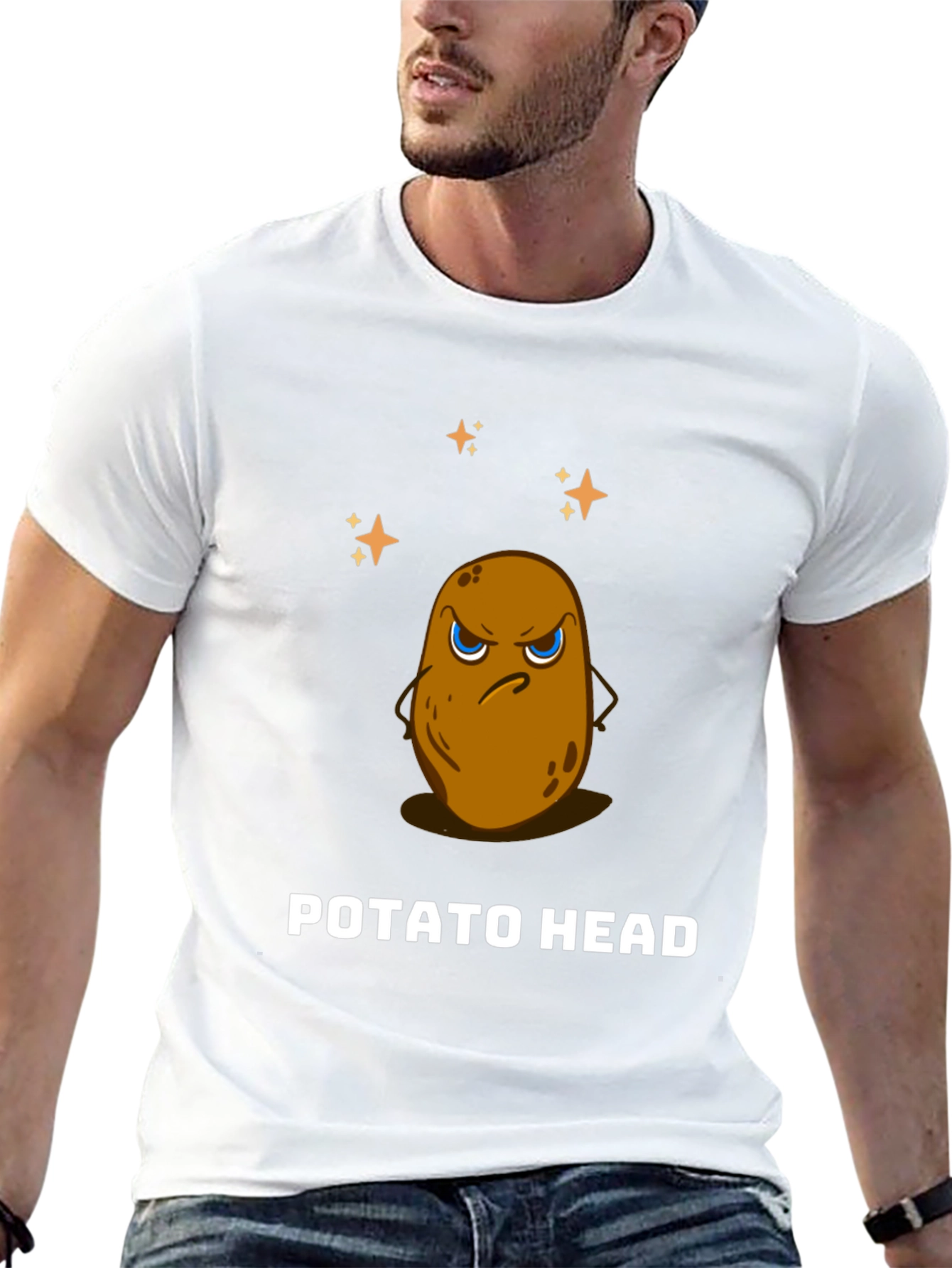 Funny Potato Head Graphic Tee - Unisex