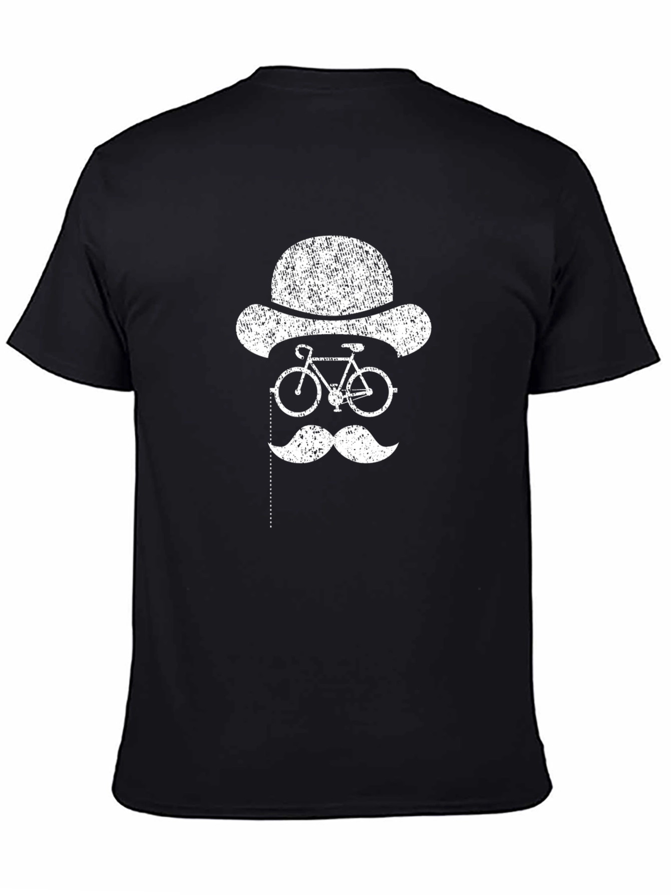 Bicycle Monocle T-Shirt - Distressed Graphic Tee