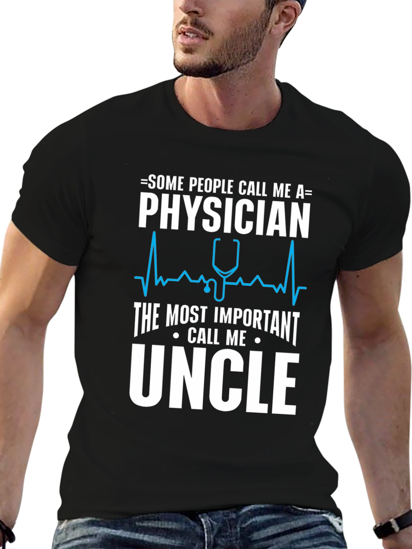 Physician Uncle T-Shirt - Funny Doctor Gift