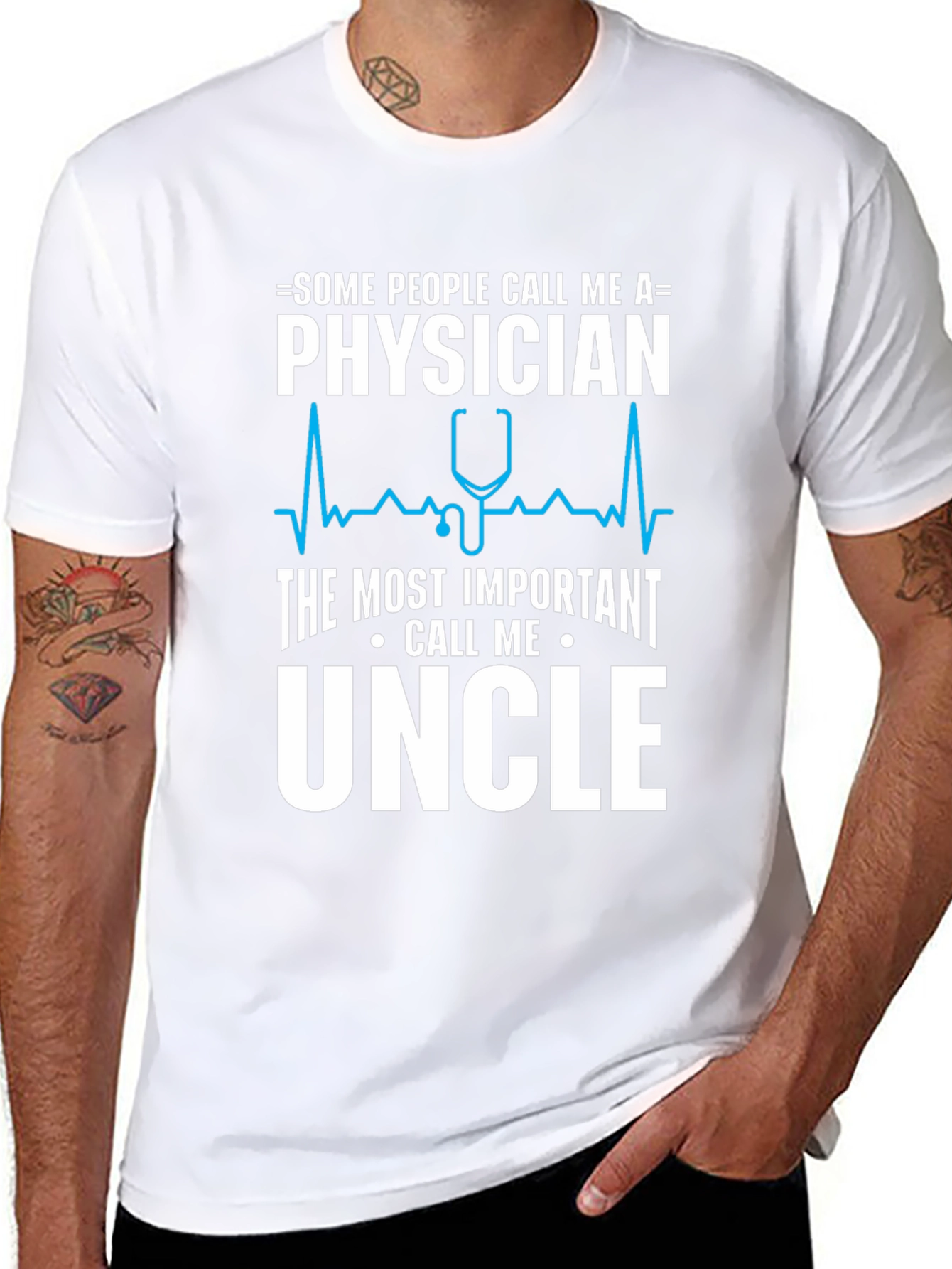 Physician Uncle T-Shirt - Funny Doctor Gift