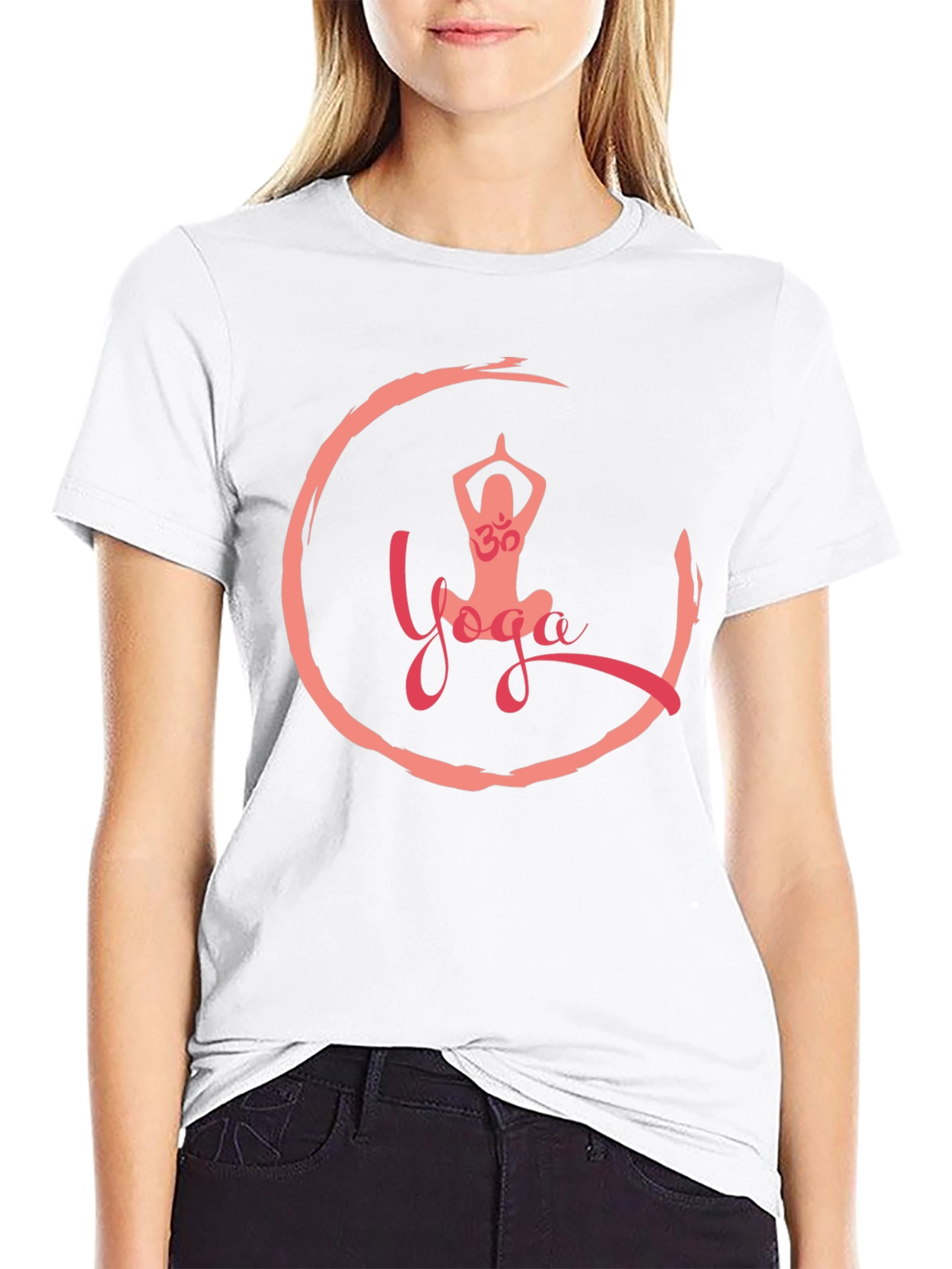 Yoga Om Graphic Tee - Black