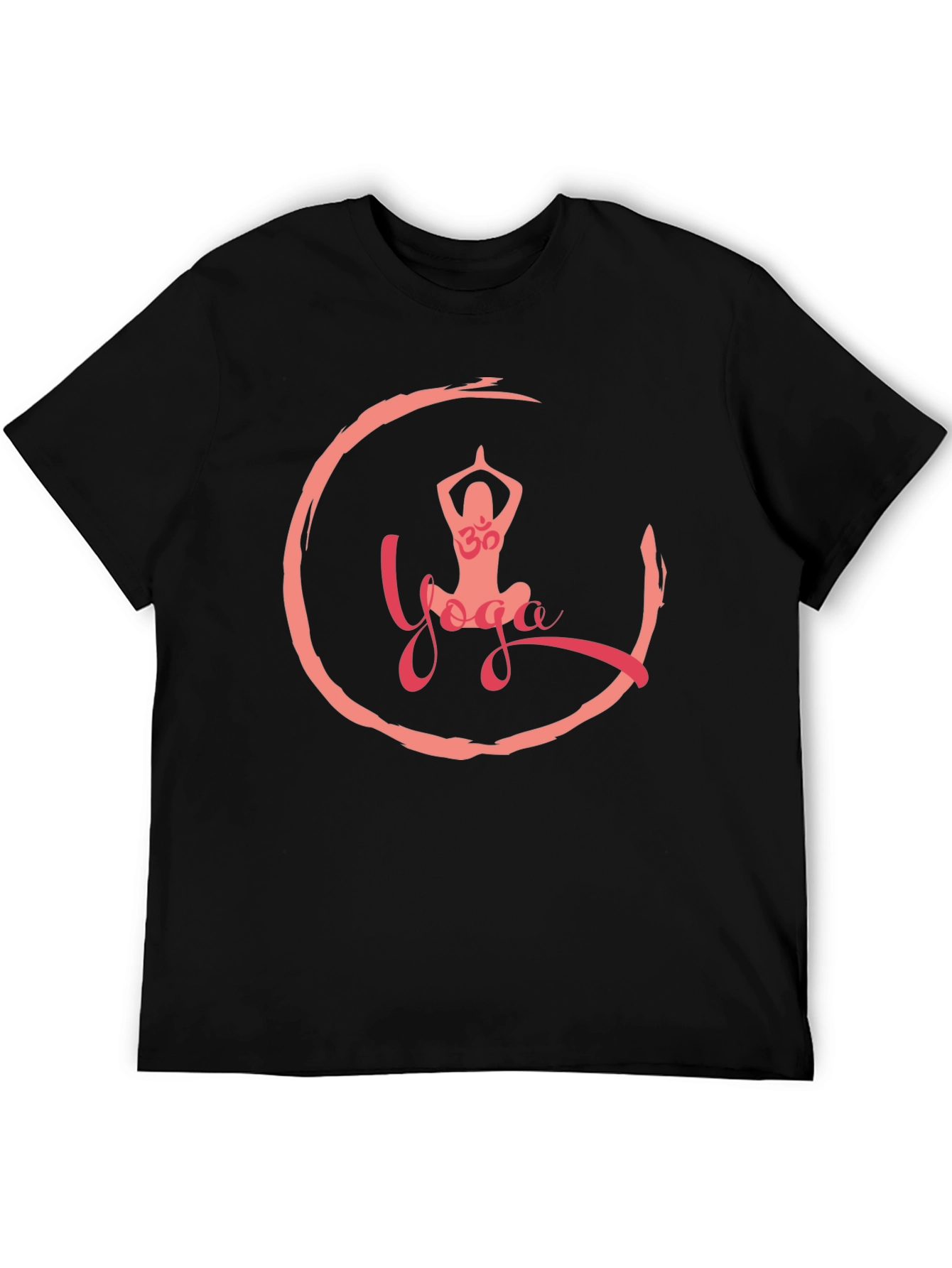 Yoga Om Graphic Tee - Black
