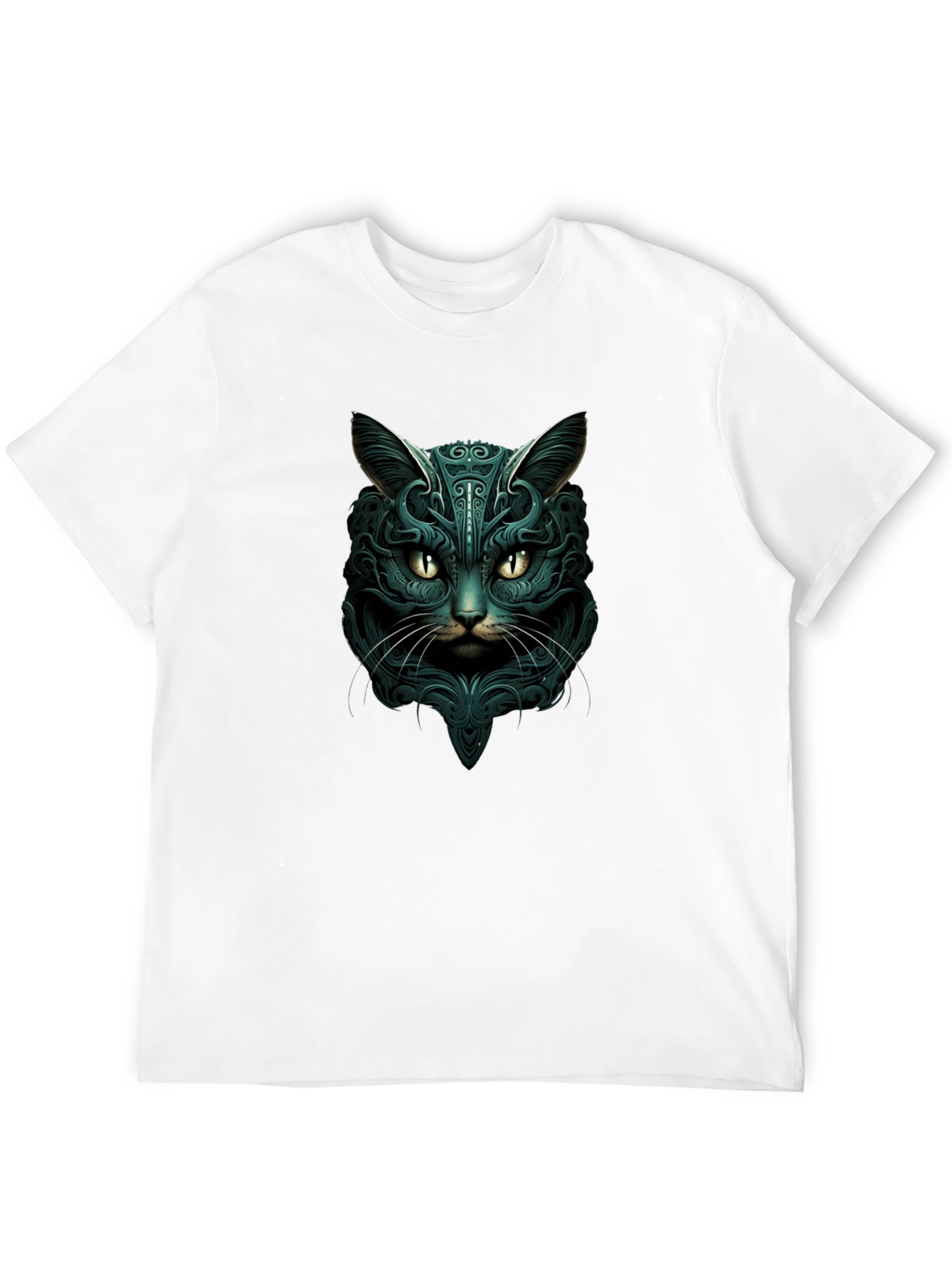 Mystic Cat Graphic Tee - Black